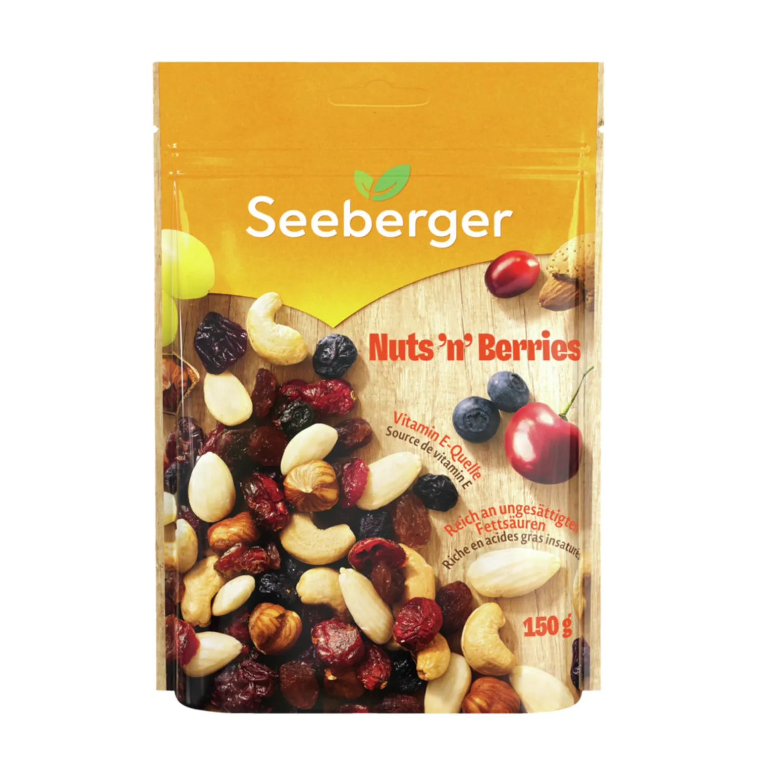 Pähkl. ja kuiv. puuvilj. segu Seeberger 150g