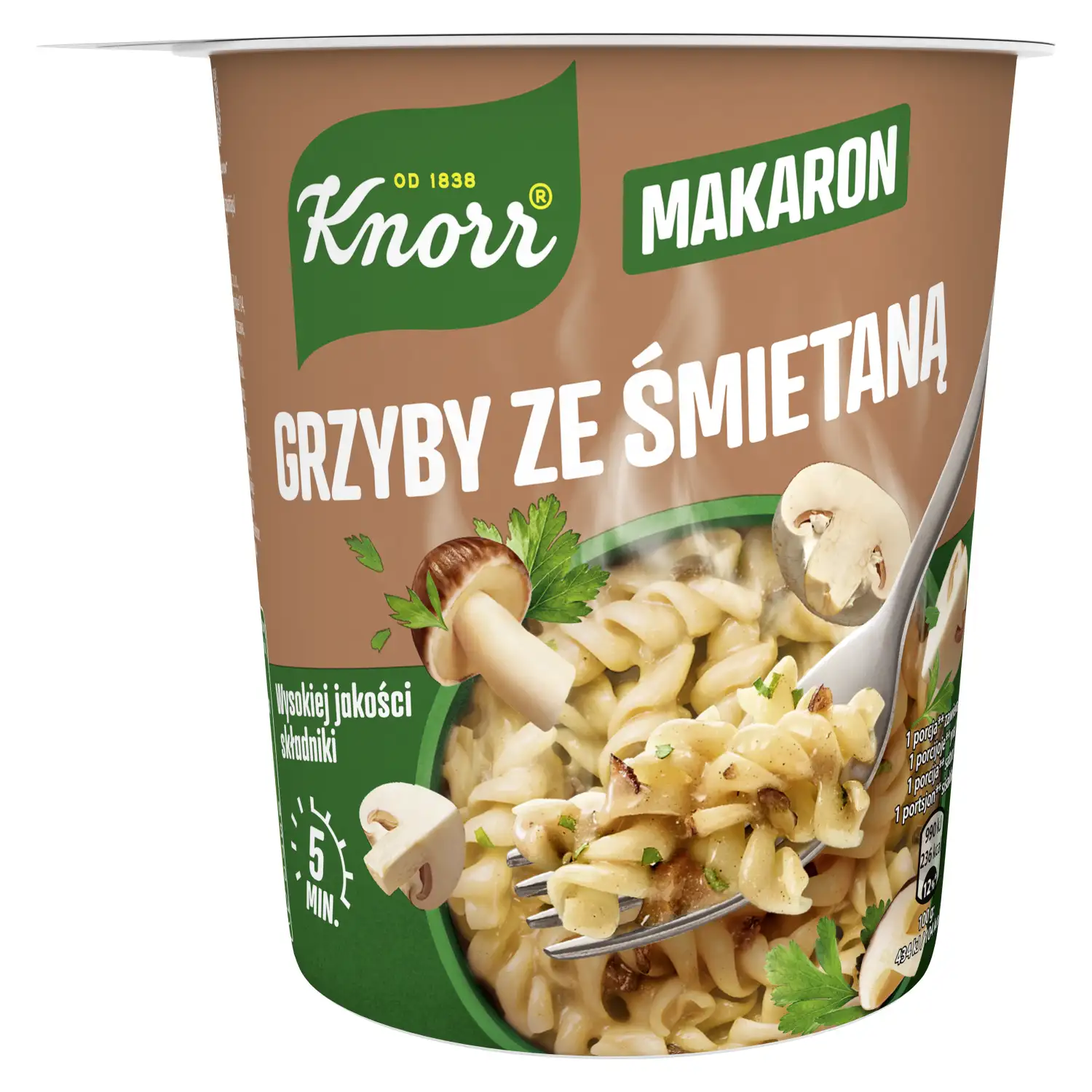 Makaronai su grybų padažu KNORR, 59 g