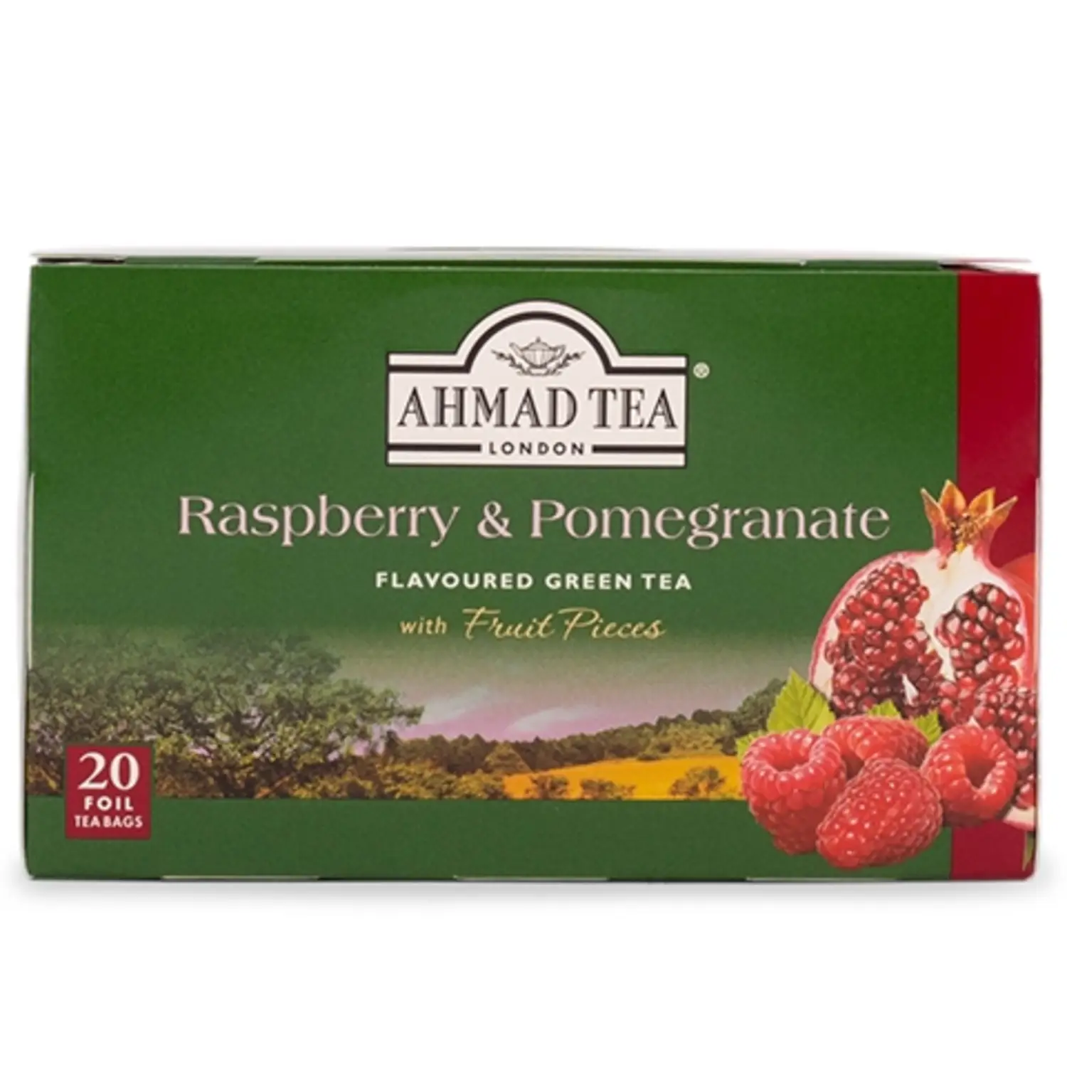 Zaļā tēja Ahmad Tea avenes un gran. 40g