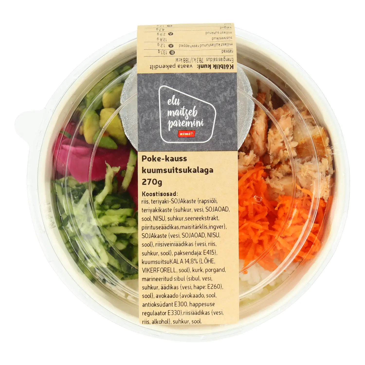 Poke-kauss kuumsuitsukalaga 270g