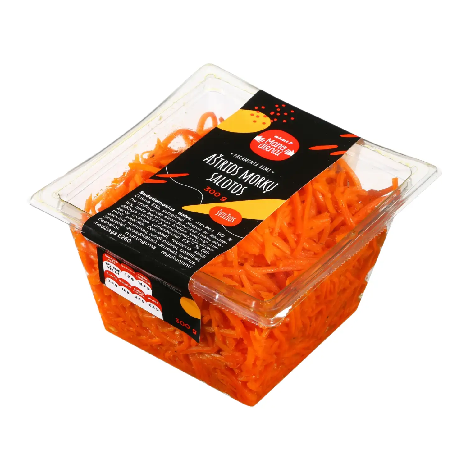 Aštrios morkų salotos, 300 g