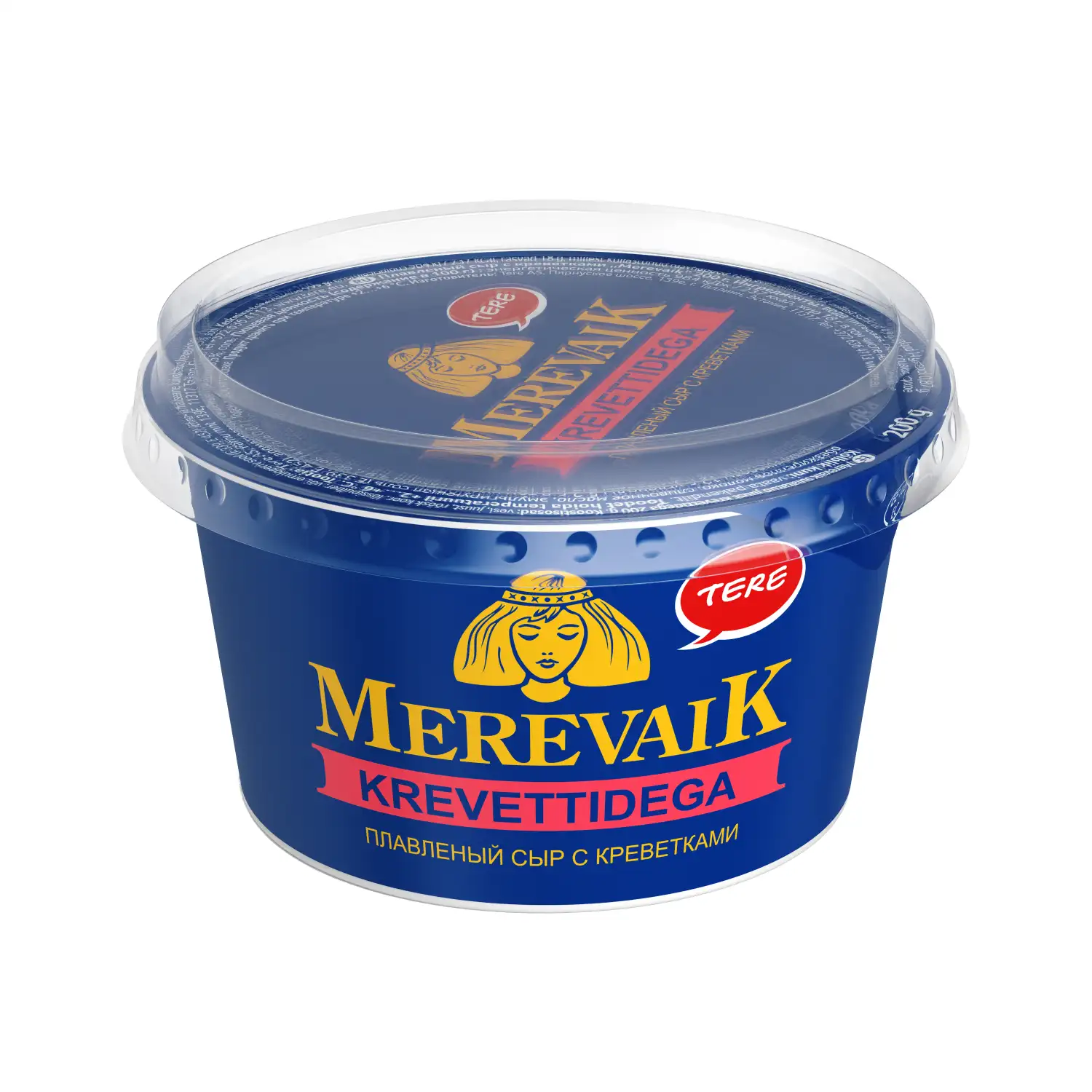 Sulatatud juust krevettidega Merevaik 200g