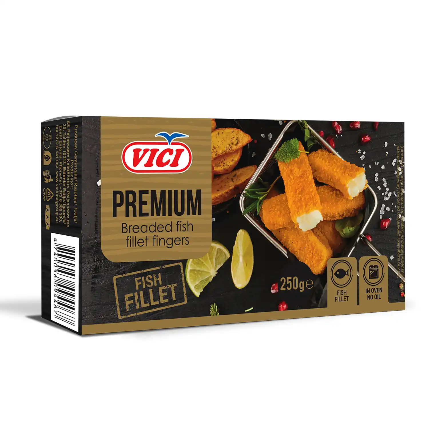 Kalafileepulgad paneeritud külmut. Viči 250g