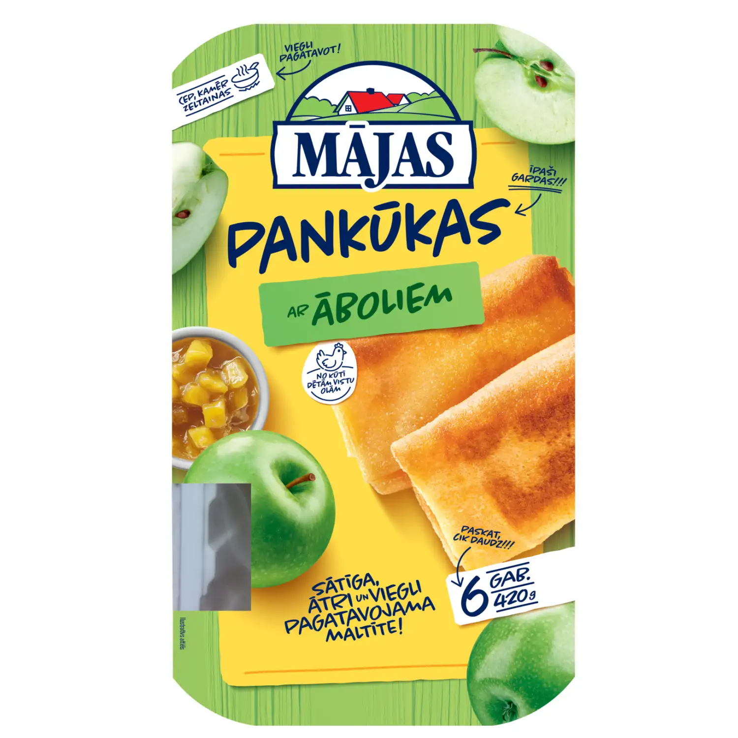 Pankūkas Mājas ar āboliem 420g
