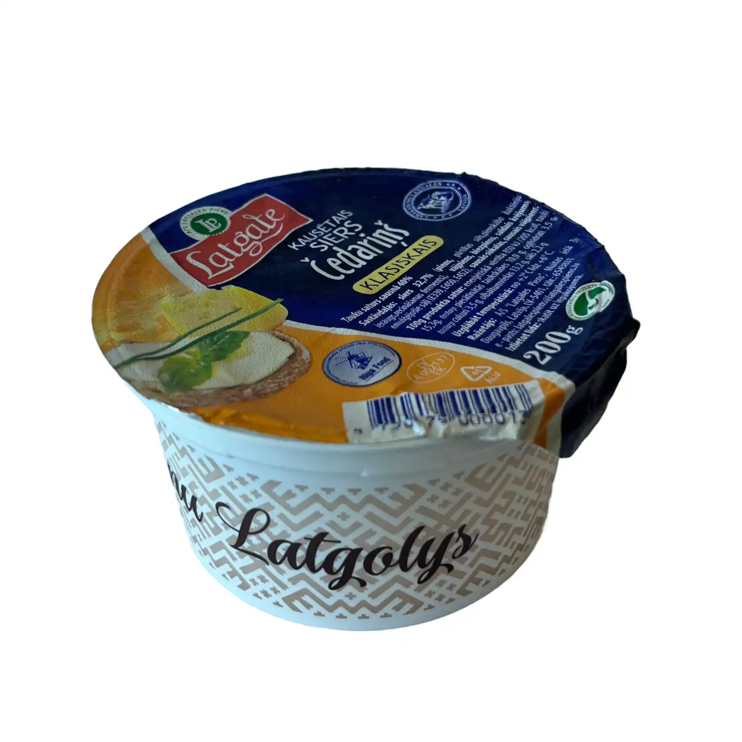 Kausētais siers Latgale Čedariņš 200g
