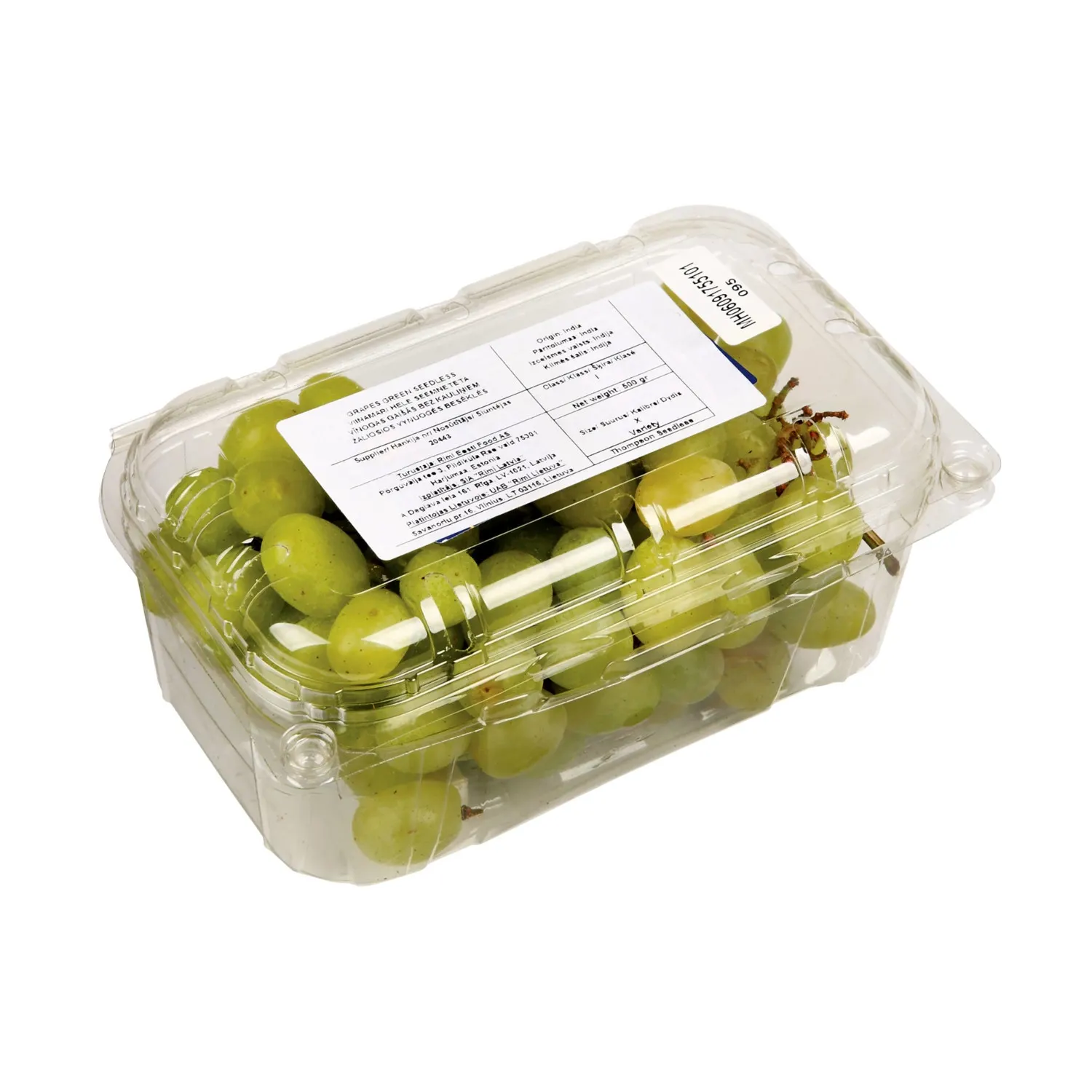 Vīnogas zaļās Prime b/k 1.šķ 500g