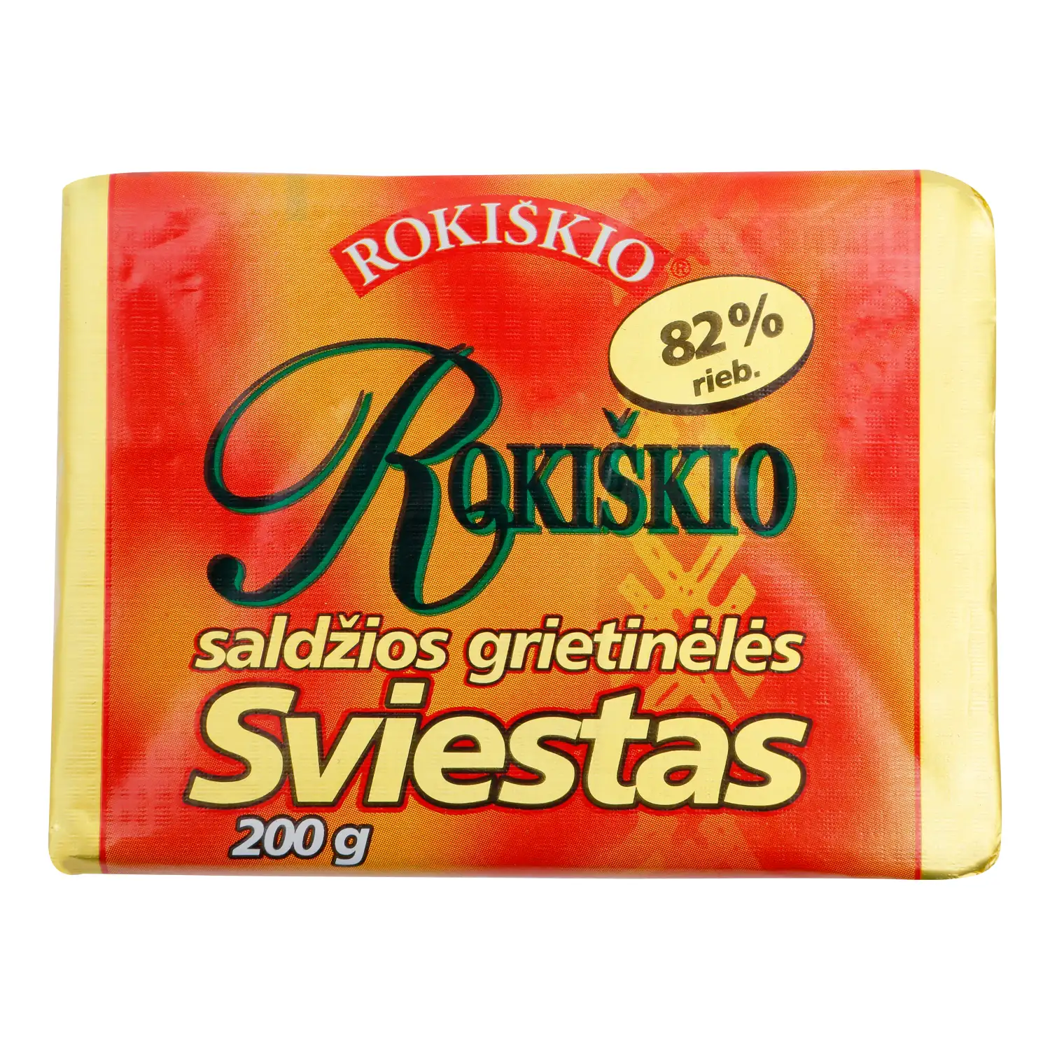ROKIŠKIO sviestas, 82 % rieb., 200 g