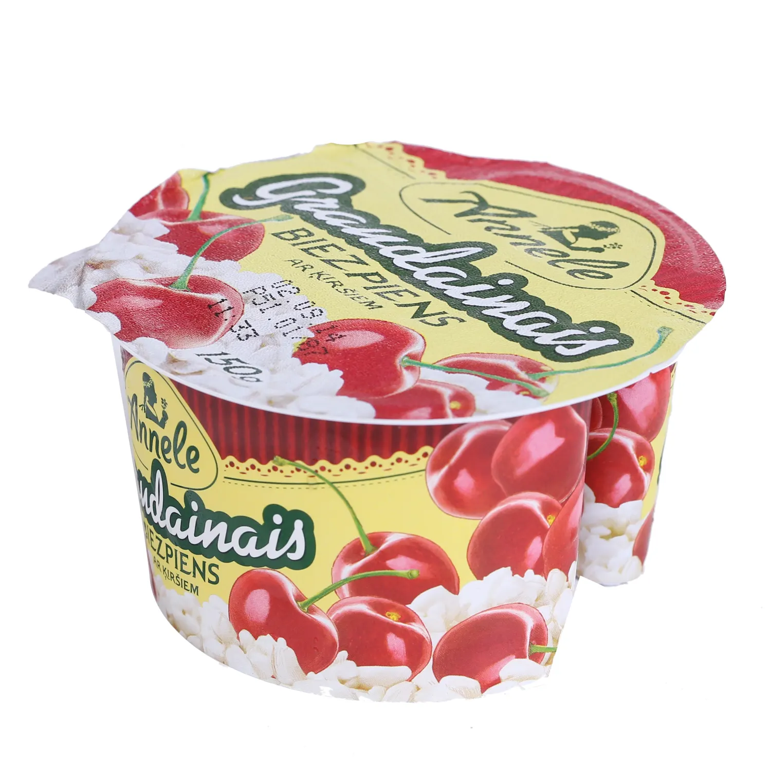 Graud. biezpiens Annele ar ķiršiem 7% 150g