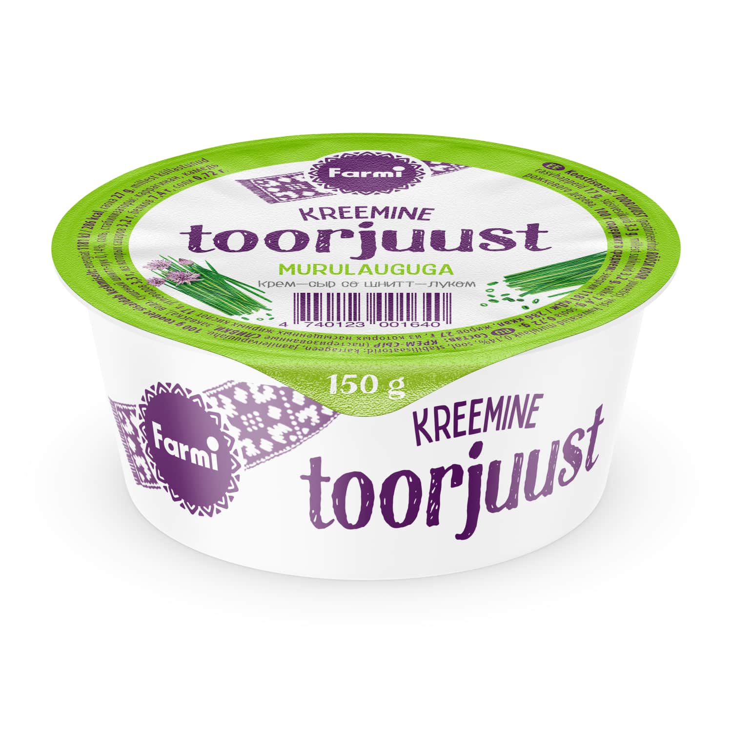 Toorjuust murulaugu laktoosivaba Farmi 150g