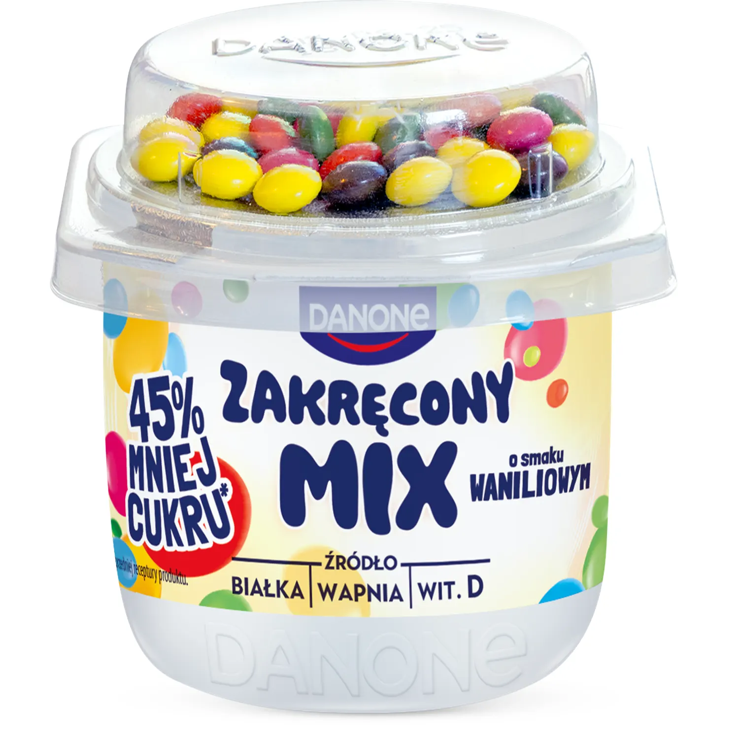 Vanil. sk. jogurtas šokol. dražė DANONE, 125g