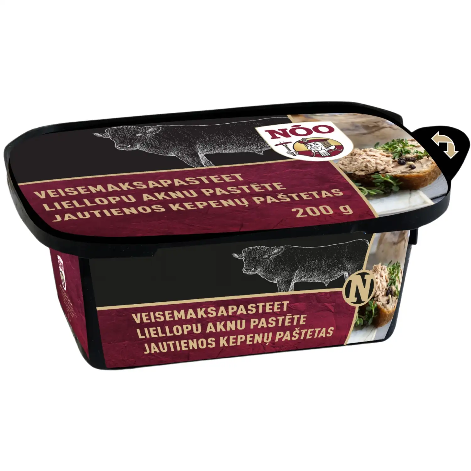 Jautienos kepenėlių paštetas, I, 200g
