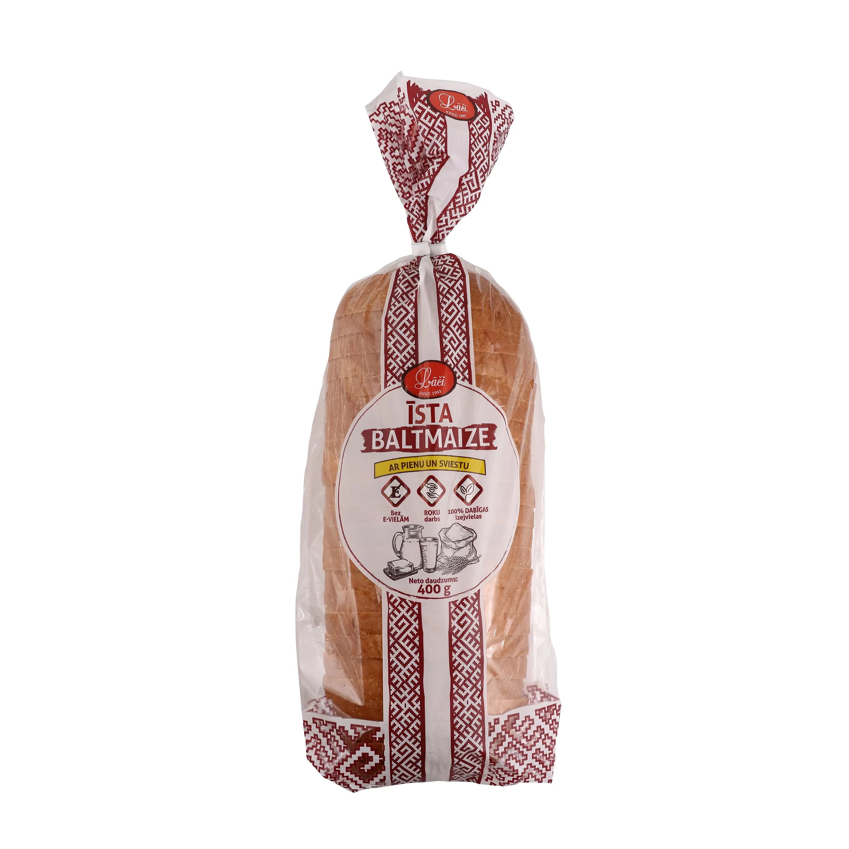 Baltmaize Lāči īstā sagriezta 400g