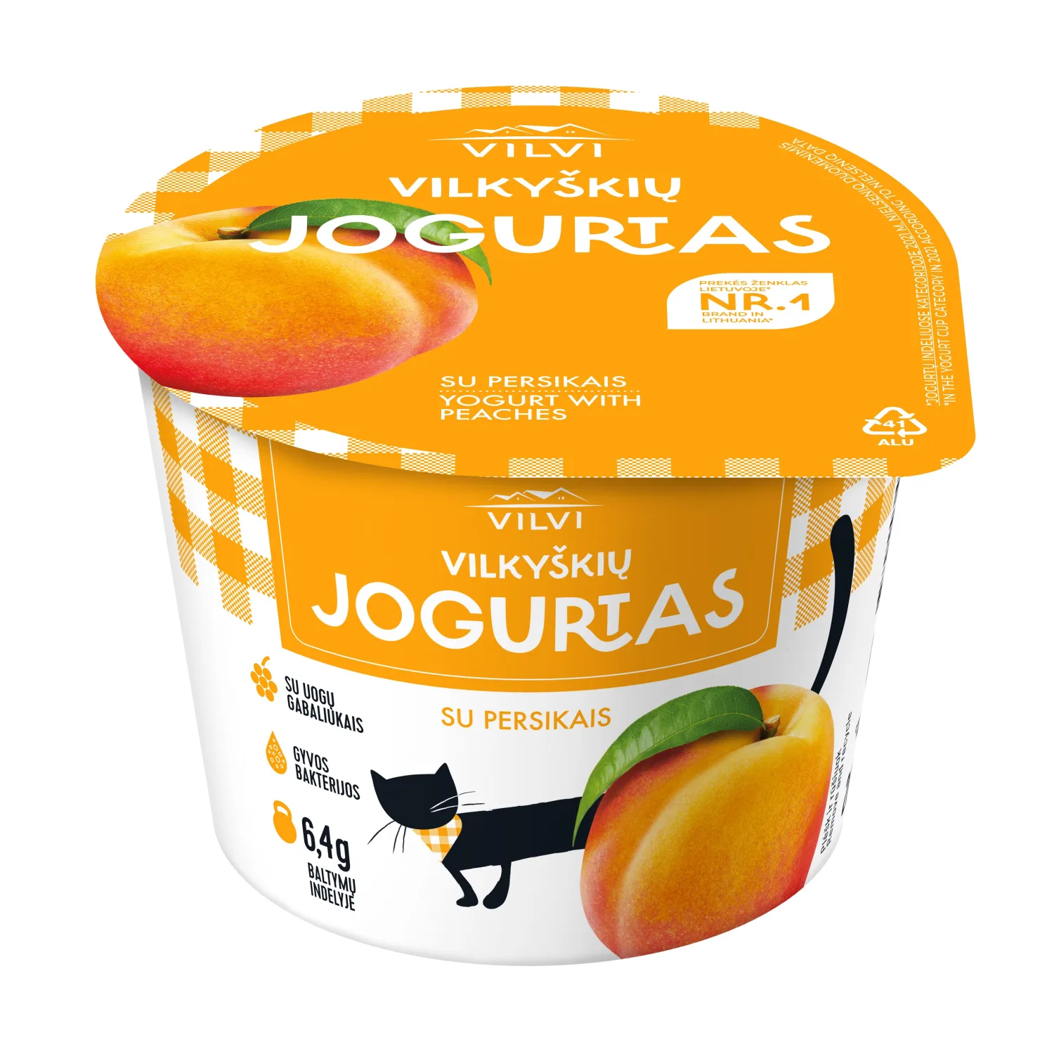 Jogurtas VILVI su pers. 3,6 % rieb. 200 g