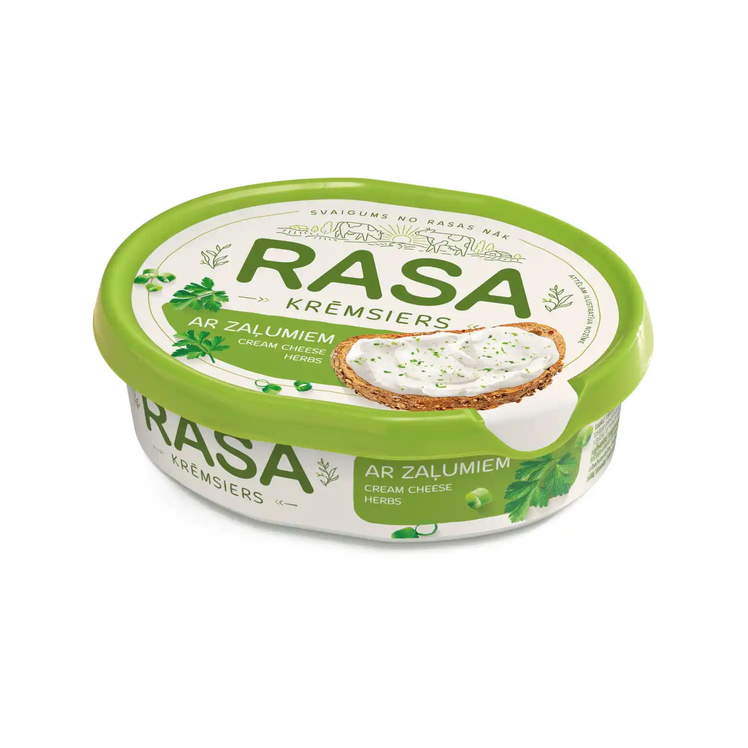 Krēmsiers Rasa ar zaļumiem 180g