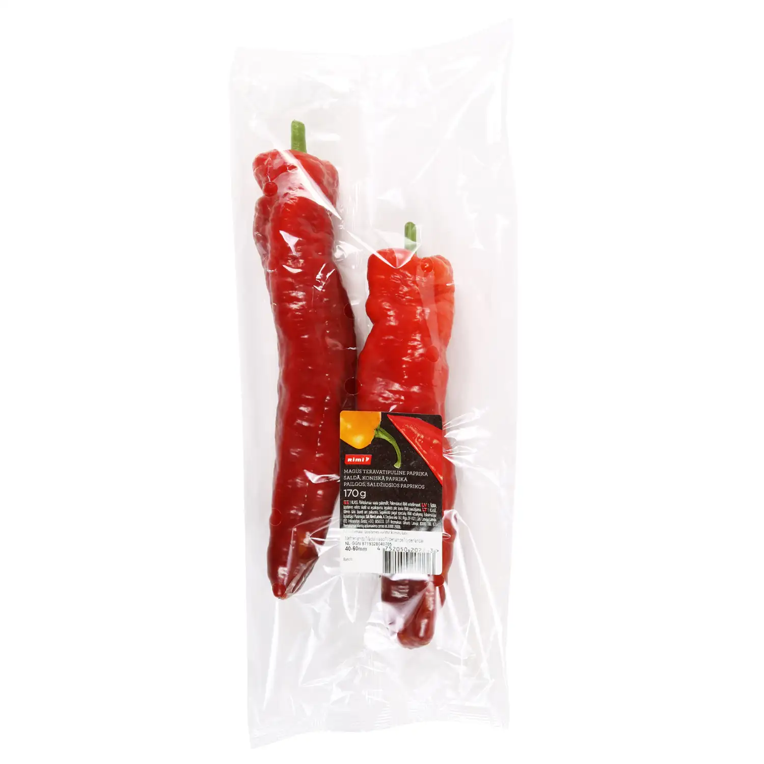 Pailgos saldžiosios paprikos RIMI, 1kl., 170g