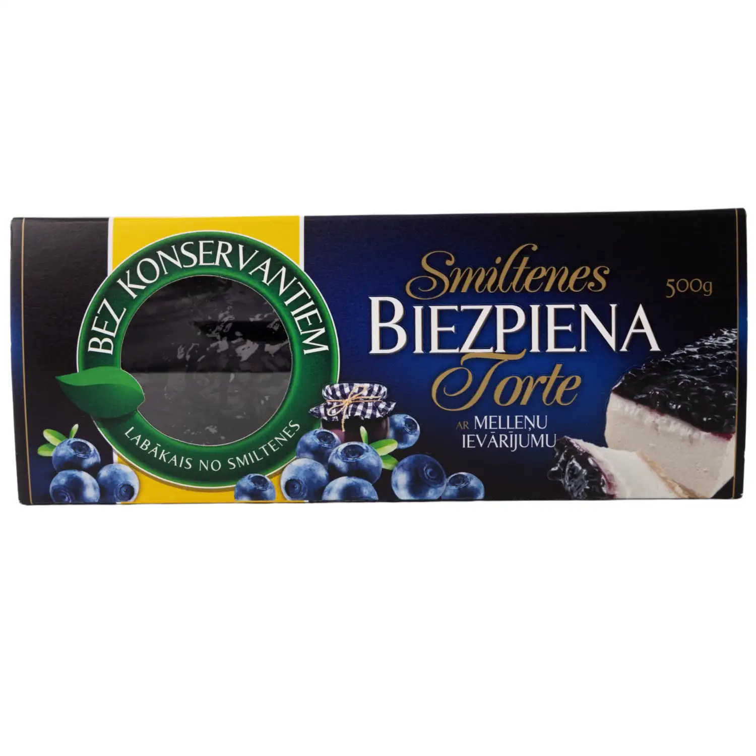 Torte biezpiena  Smiltene ar mellenēm 500g