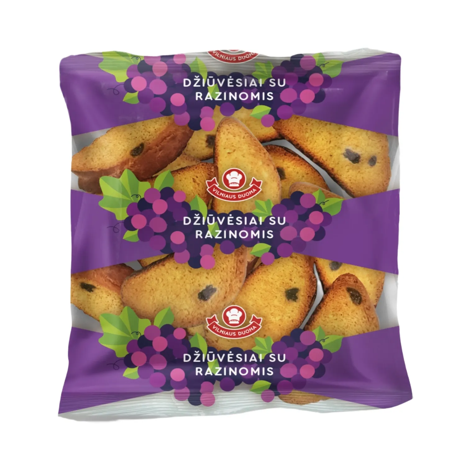 Džiūvėsiai su razinomis VILNIAUS DUONA, 250g