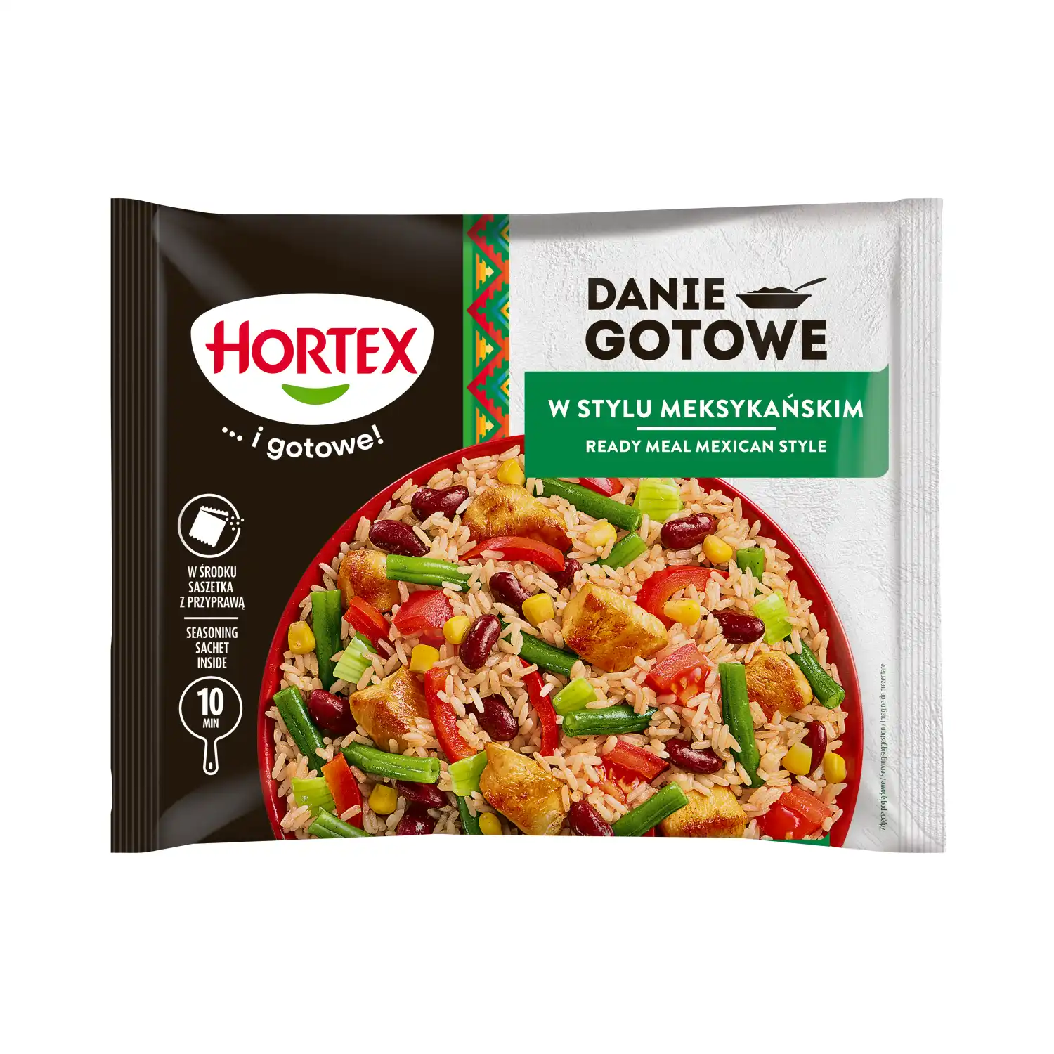 Šald. daržovės su višt. HORTEX MEXICAN, 450 g