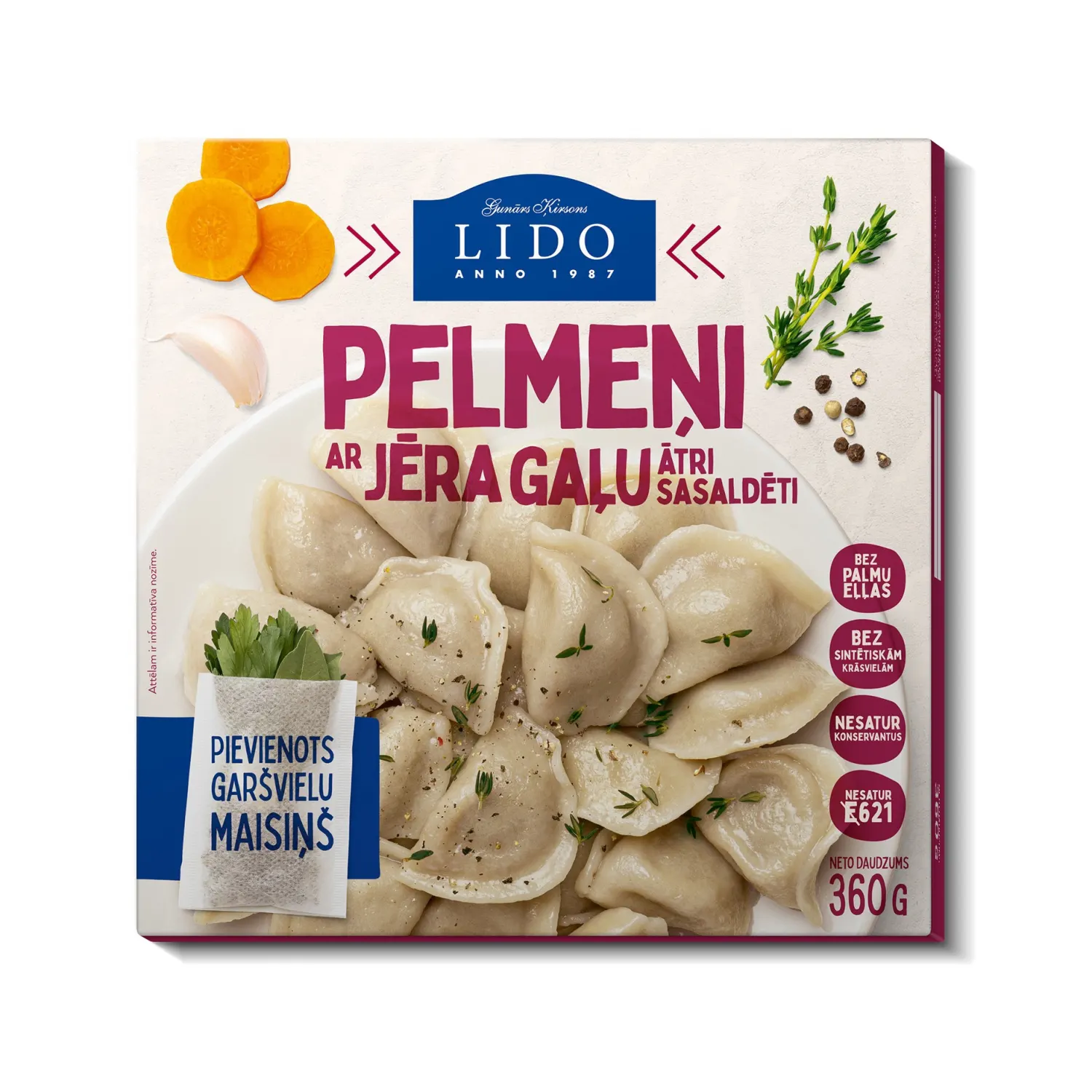 Pelmeņi Lido ar jēra gaļu 360g