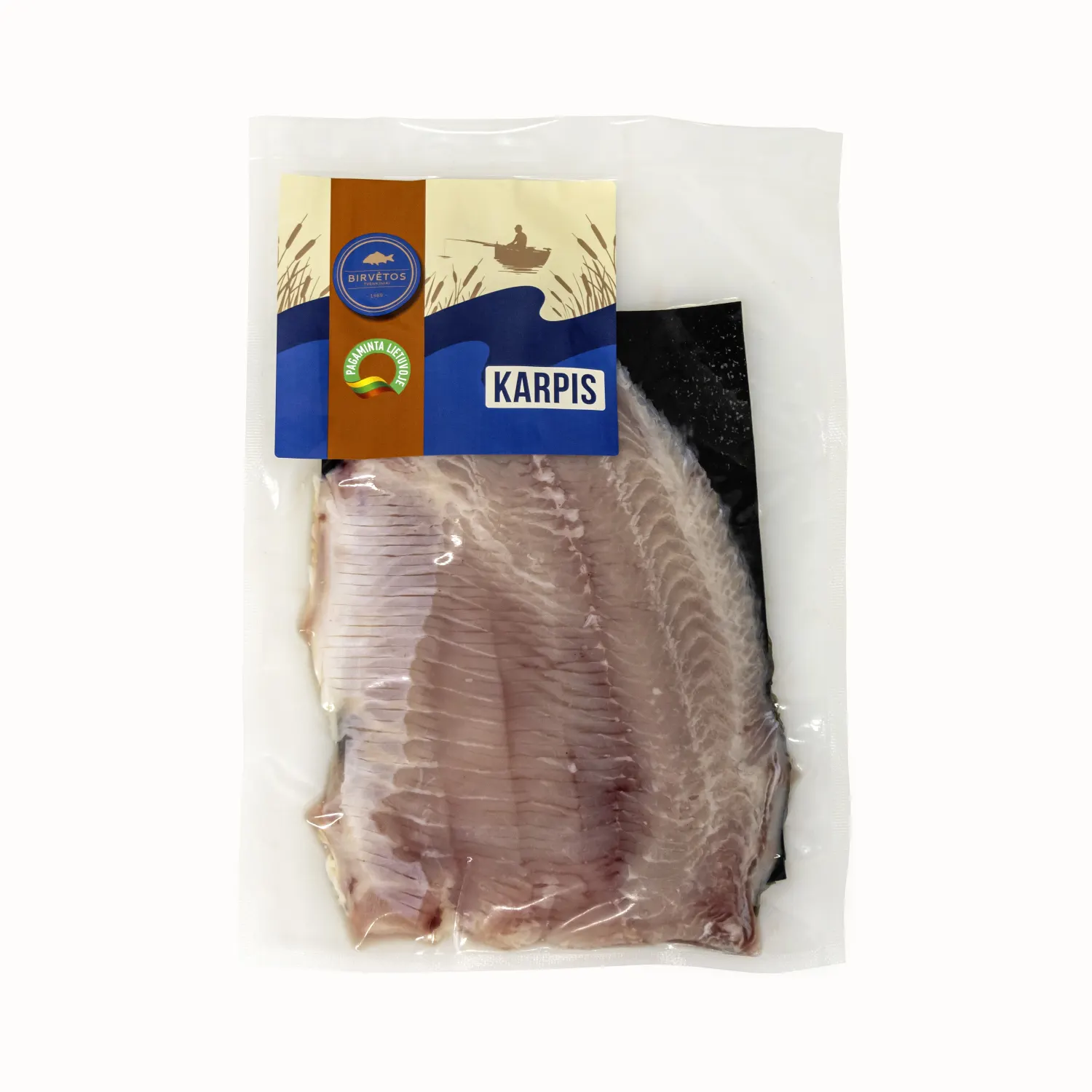 Šviežia fasuota paprastojo karpio filė, 1 kg