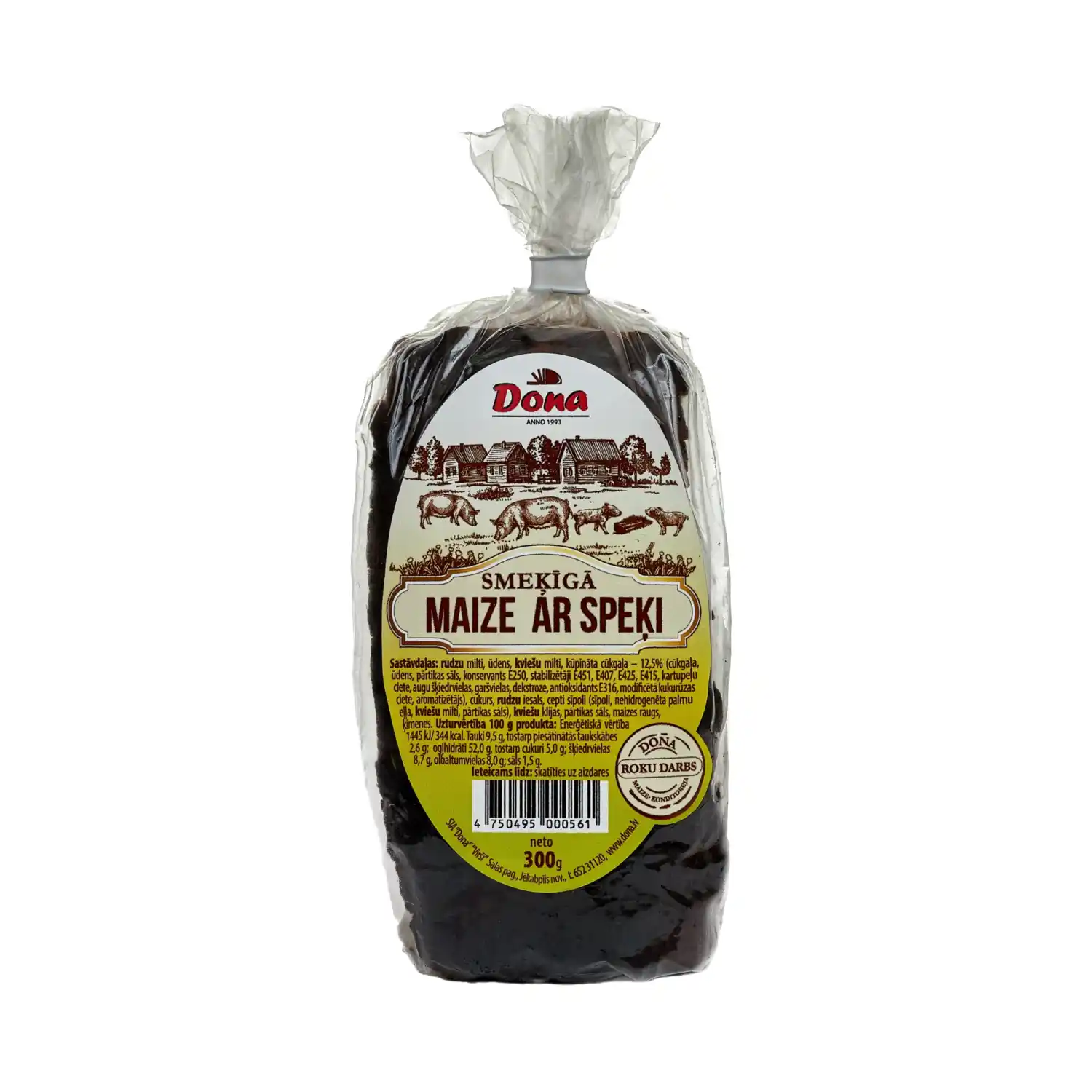 Maize Dona ar speķi 300g