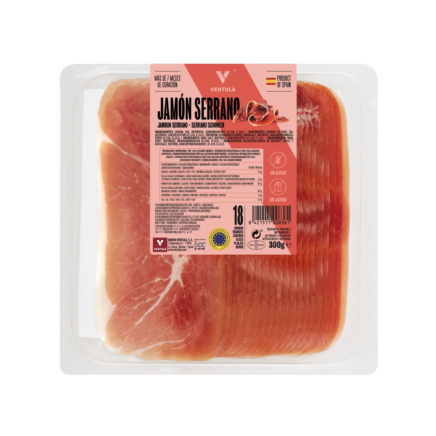 Serrano sink soolatud, viil. Ventula 300g