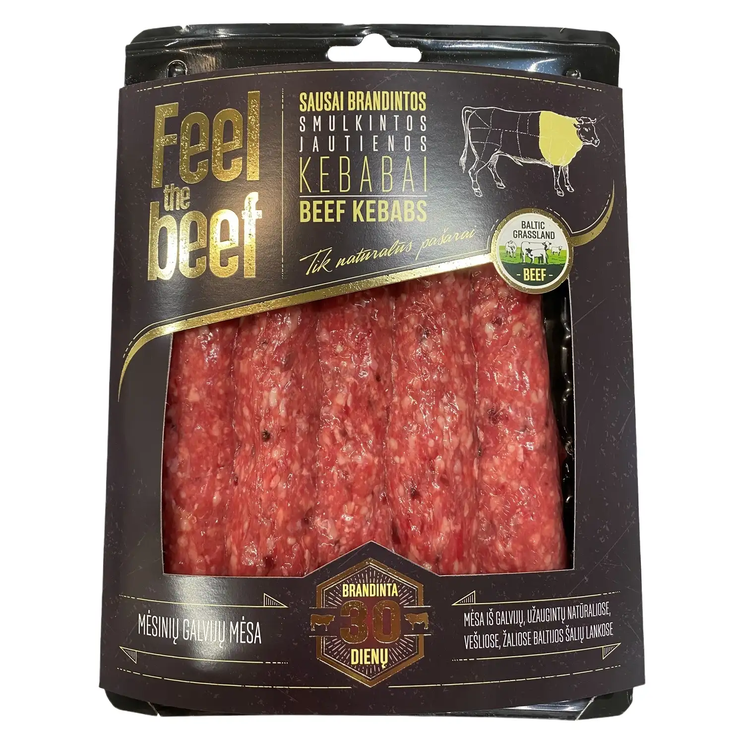 Br. sm. jaut.kebabai FEEL THE BEEF, 500g