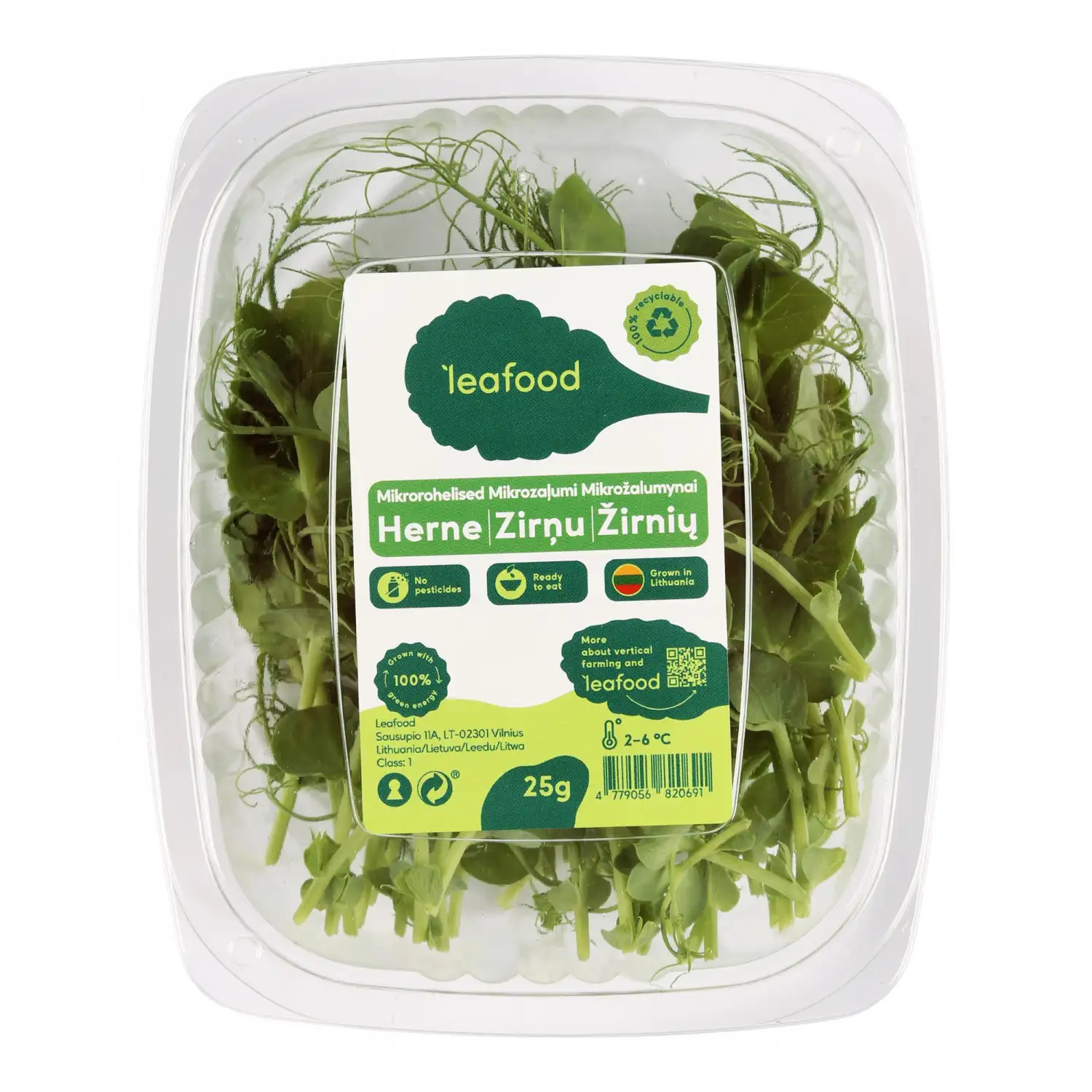 Herne mikrovõrsed 25g