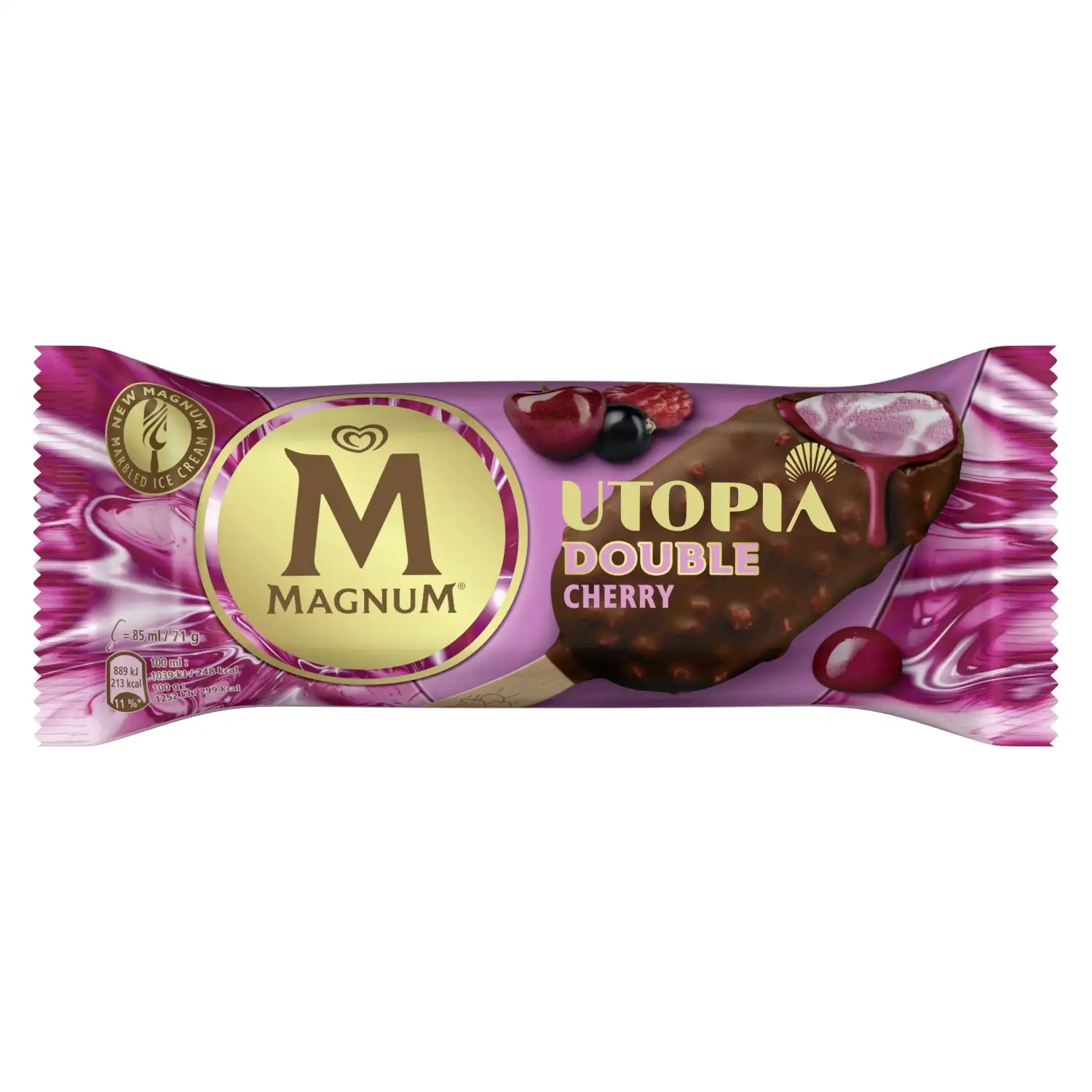 Valg. ledai su vyšn. ir gr. MAGNUM, 85ml/71g