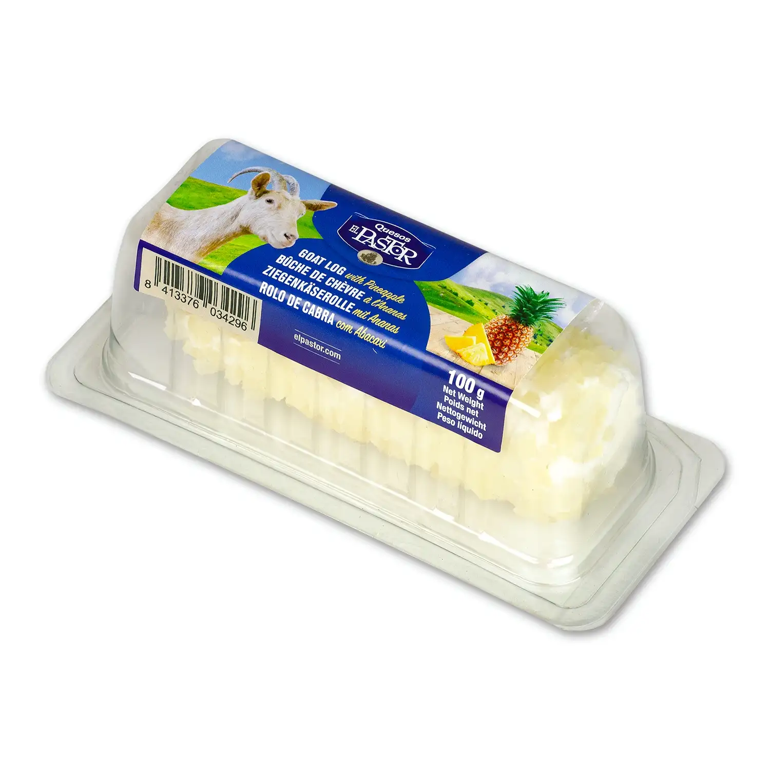 Ožkų p. sūris su ananas. EL PASTOR, 58%, 100g
