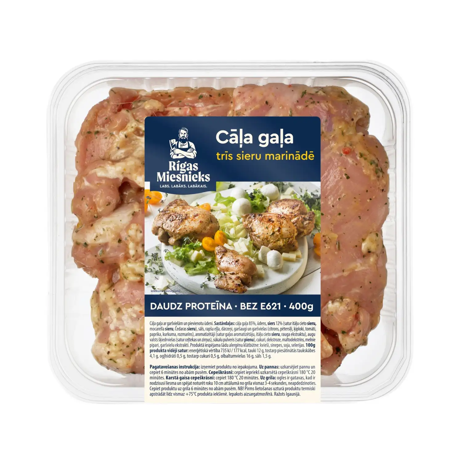 Cāļu gaļa RM trīs sieru marinādē 400g