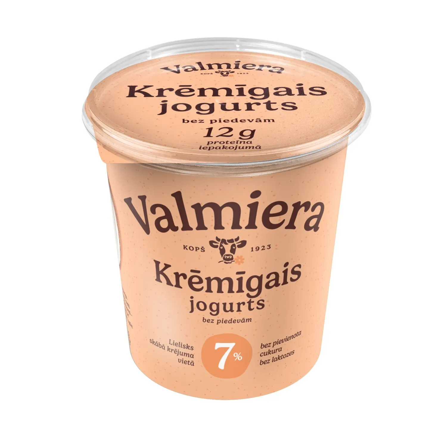 Jogurts Valmiera krēmīgais, bez lakt. 7% 350g
