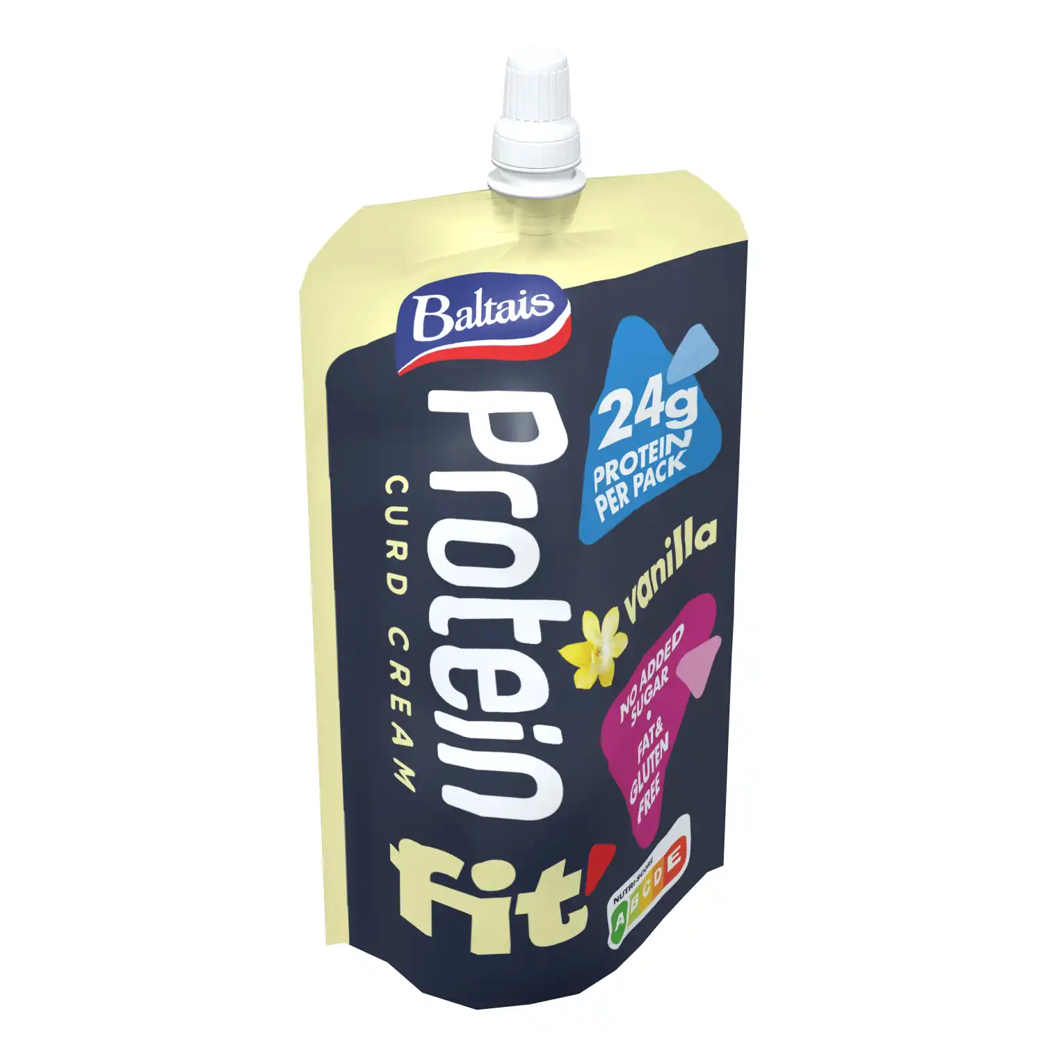 Biezpiena krēms Baltais Protein vaniļas 200g