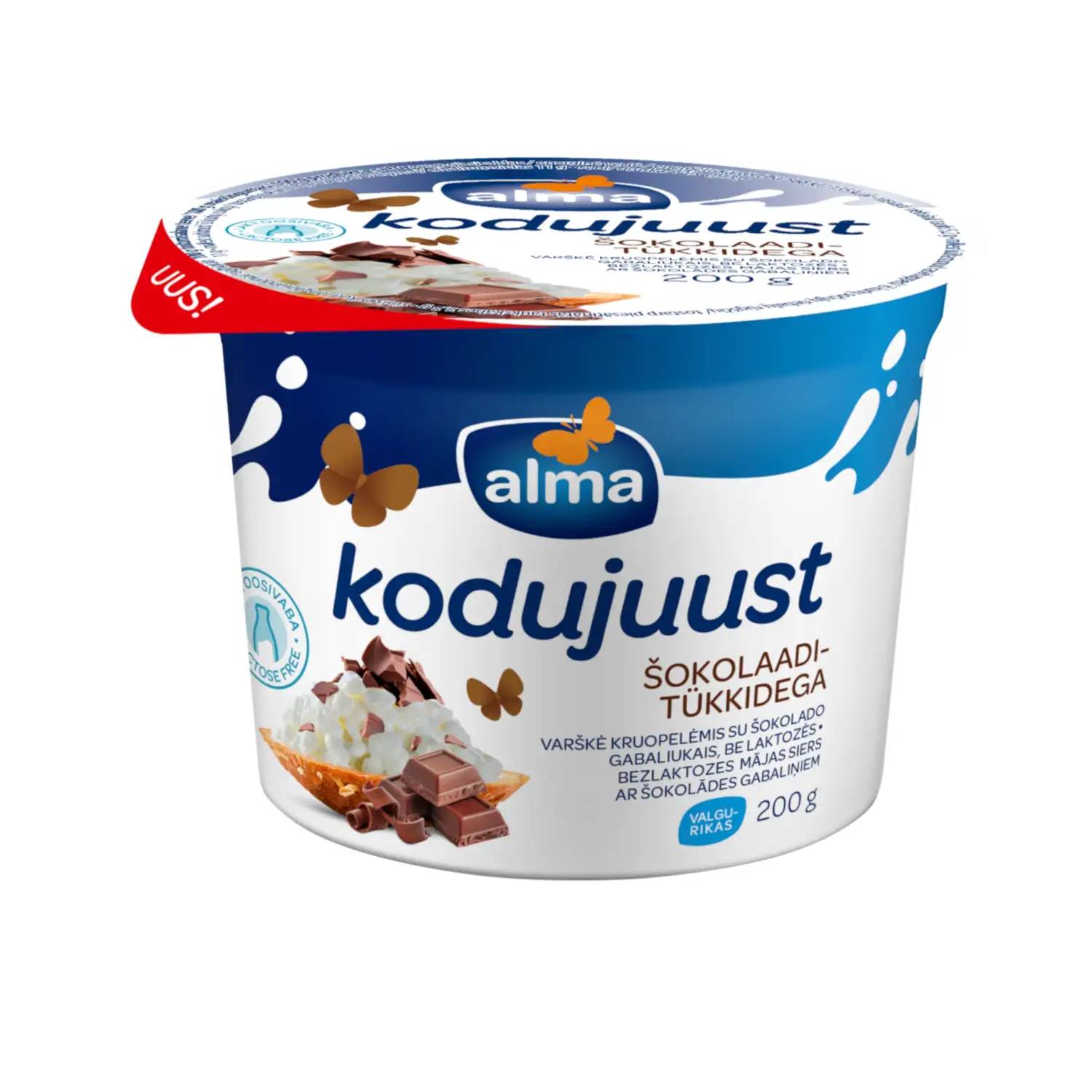 Kodujuust Alma šokolaa.tük. laktoosivaba 200g