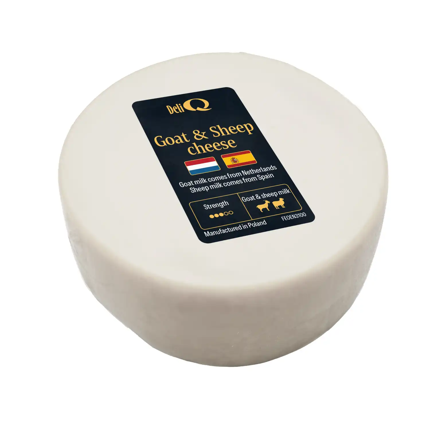 Ožkų ir avių pieno sūris DELI Q, 40 %, 130 g