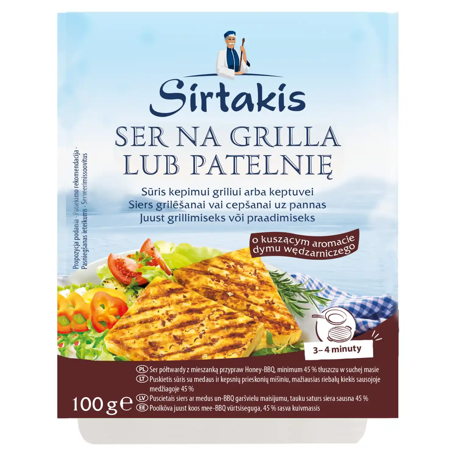 Sūris griliui SIRTAKIS BBQ, 36 %, 100 g