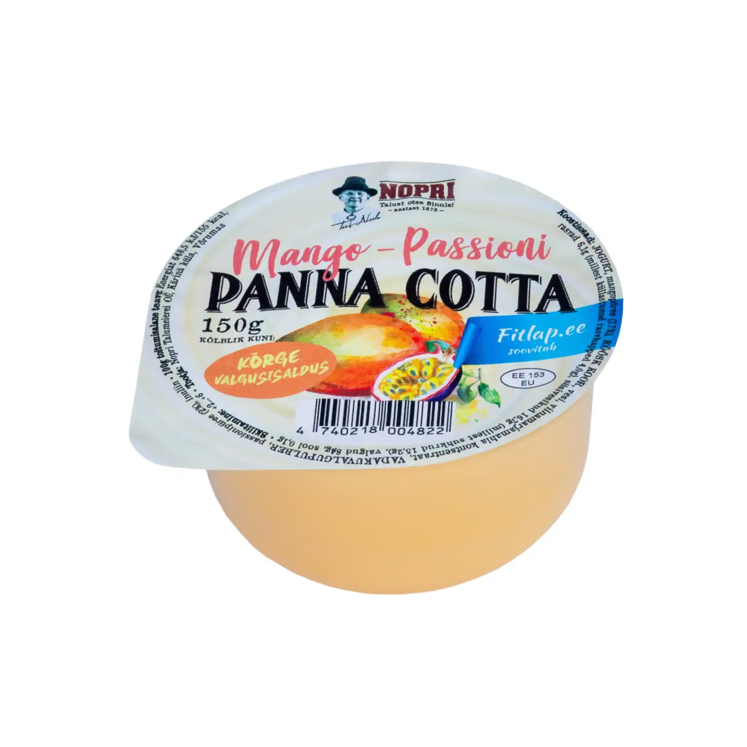 Panna Cotta Mango-Pass. "Fitlap" Nopri 150g