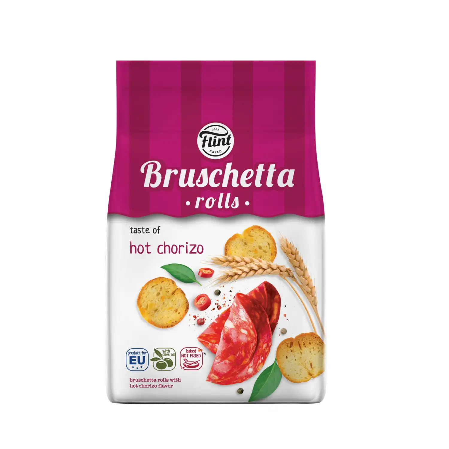 Brusketa Flint asās čorizo desas garša 65g