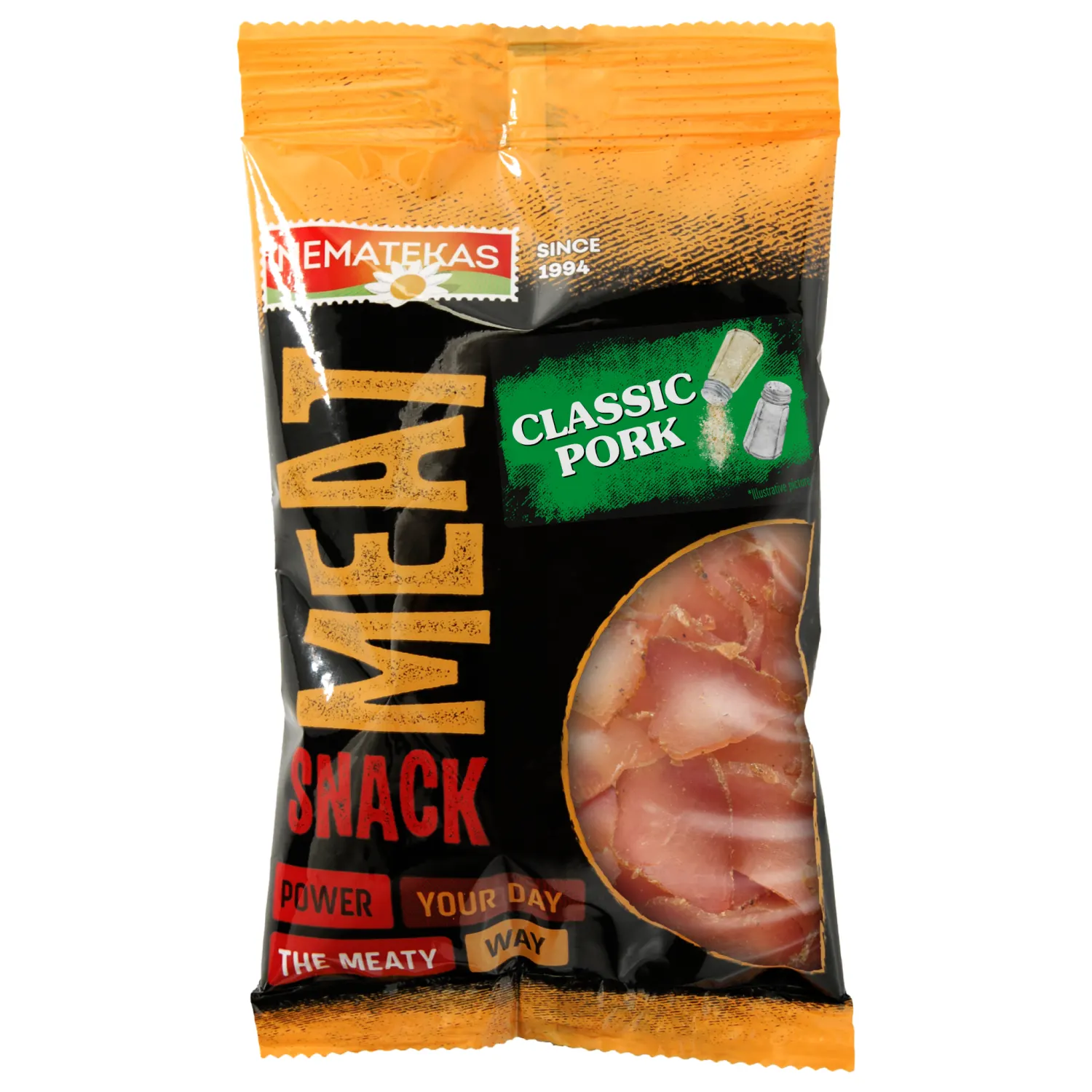 Vyt. kiaul. nug. MEAT SNACK, klas. sk. 50 g