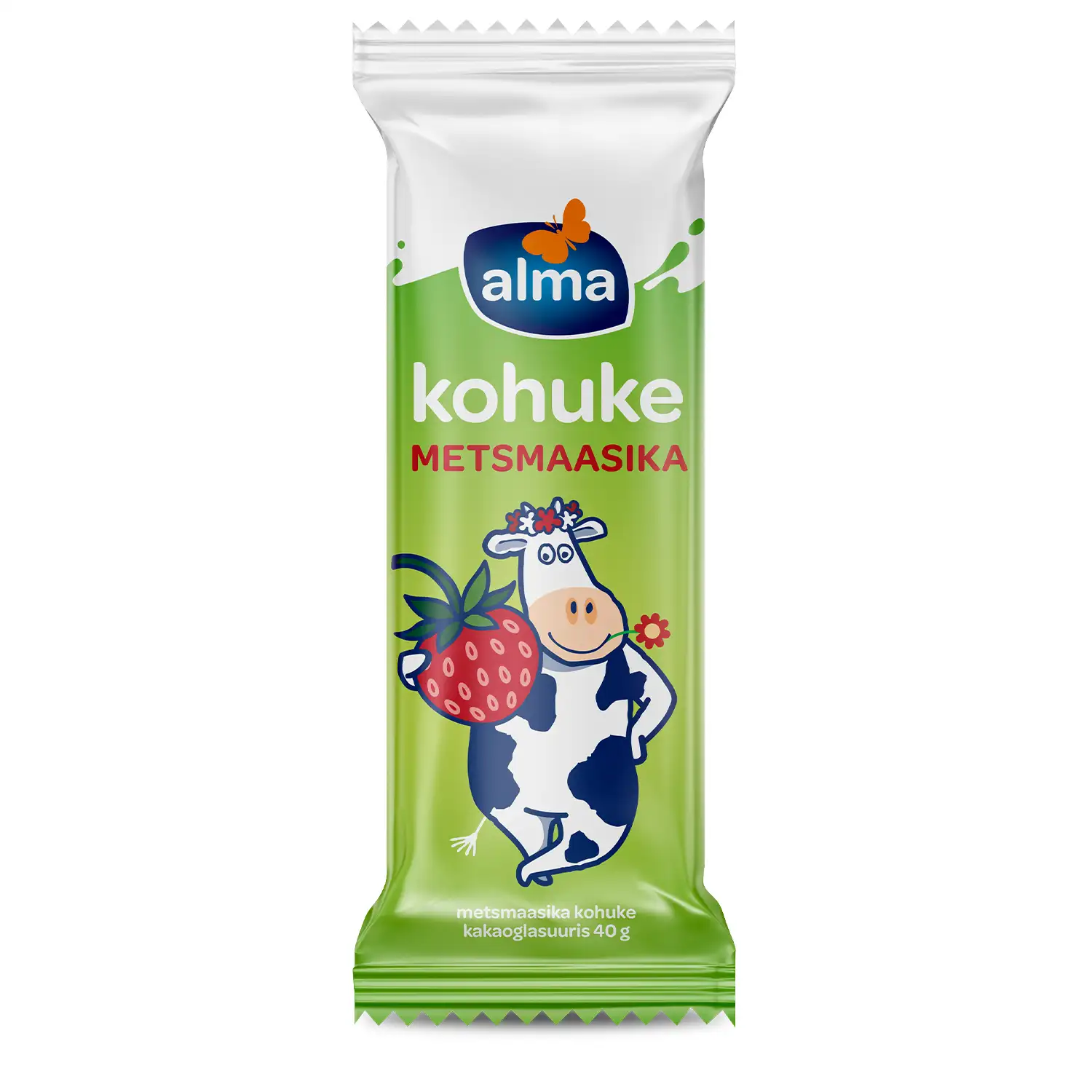 Biezpiena sieriņš Alma meža zemeņu pildīj.40g