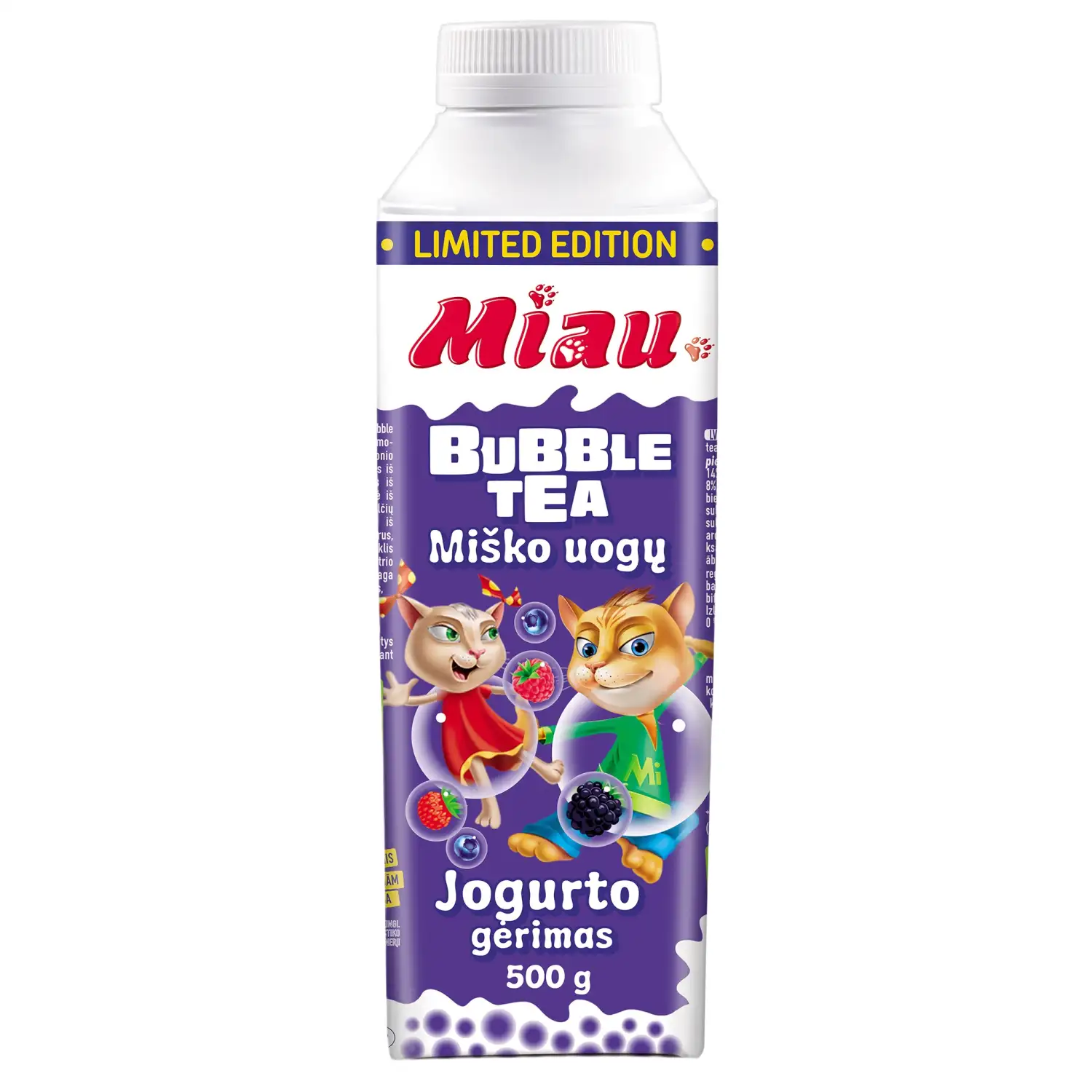 Jogurto gėrimas MIAU su miško uog. 1,3%, 500g