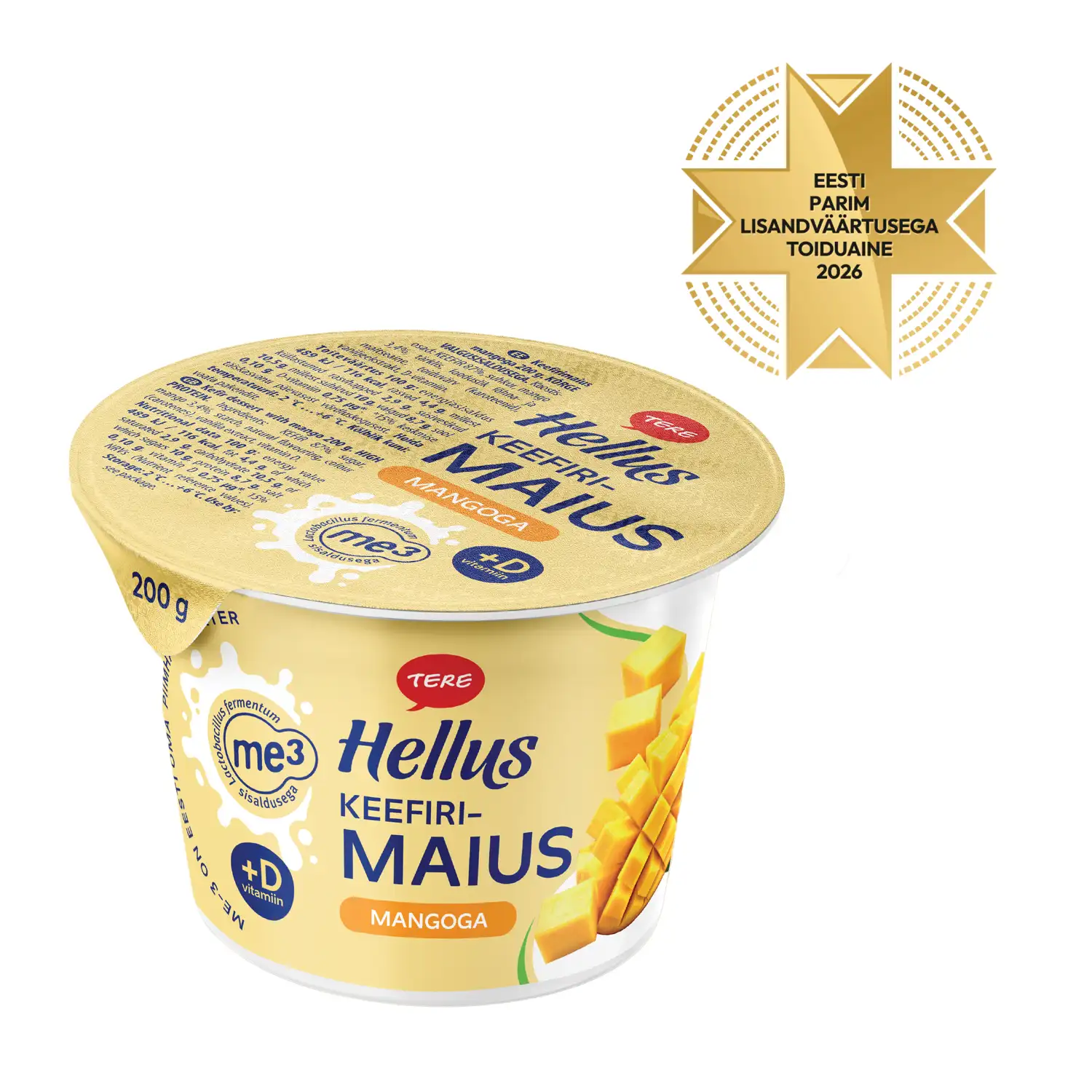 Keefirimaius mangoga Hellus 200g