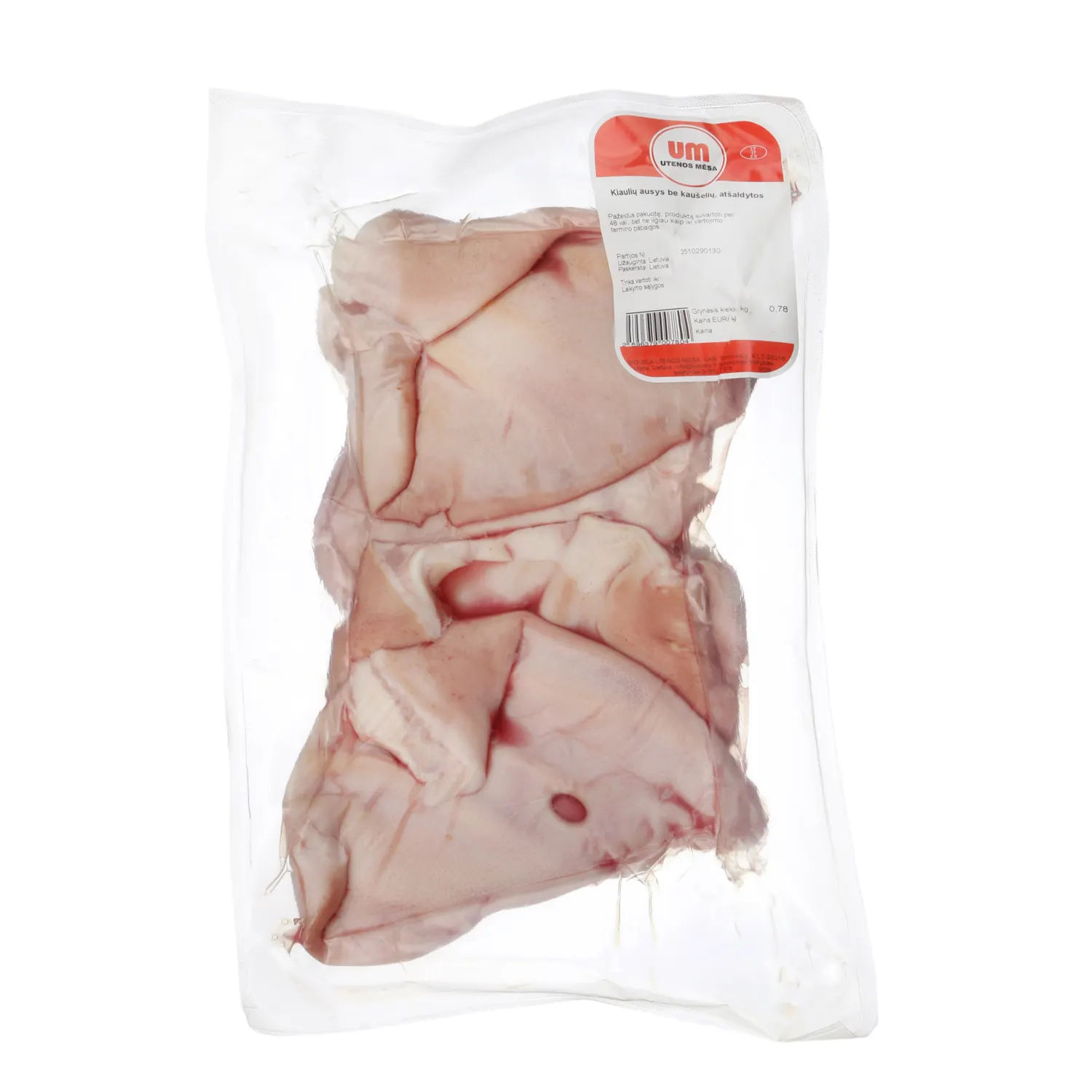 Atšaldytos kiaulių ausys be kaušelių, 1 kg