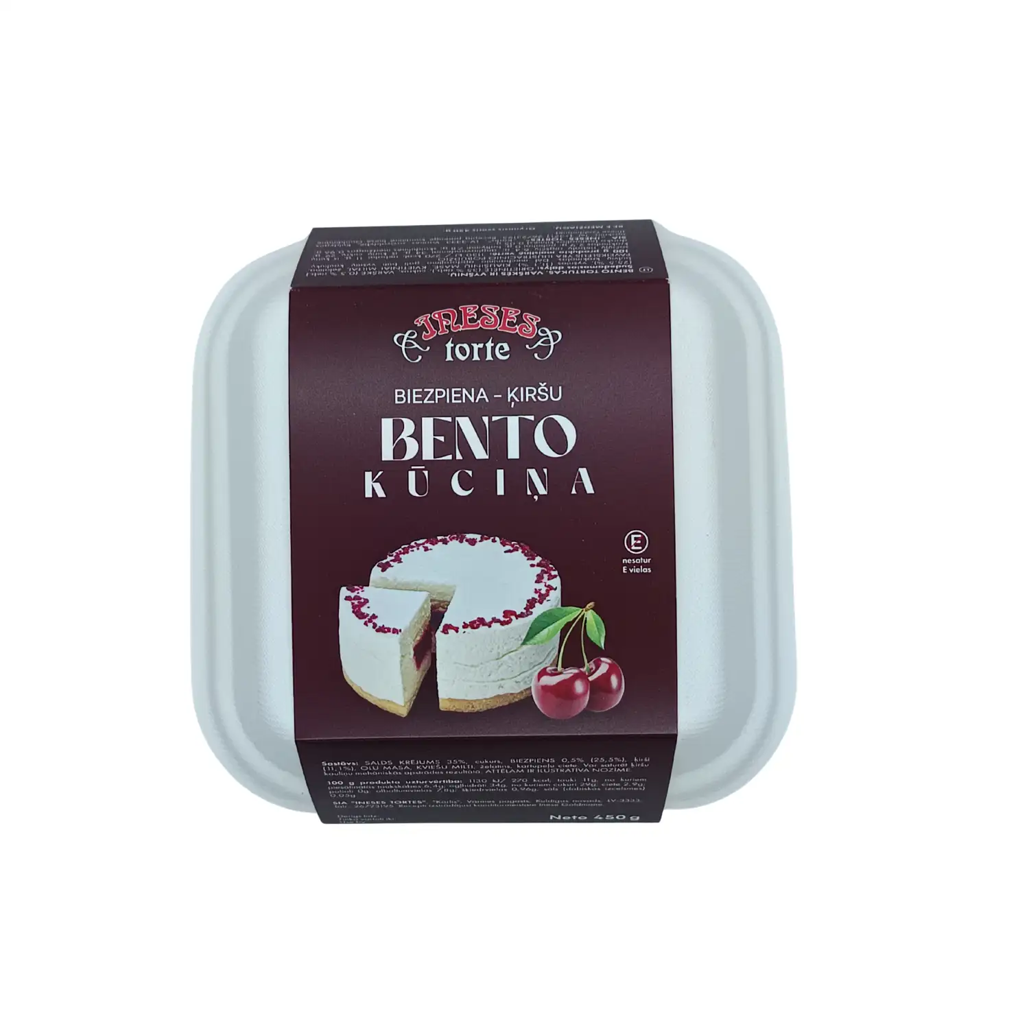 Kūciņa Bento Ineses Torte biezp.-ķiršu 450g