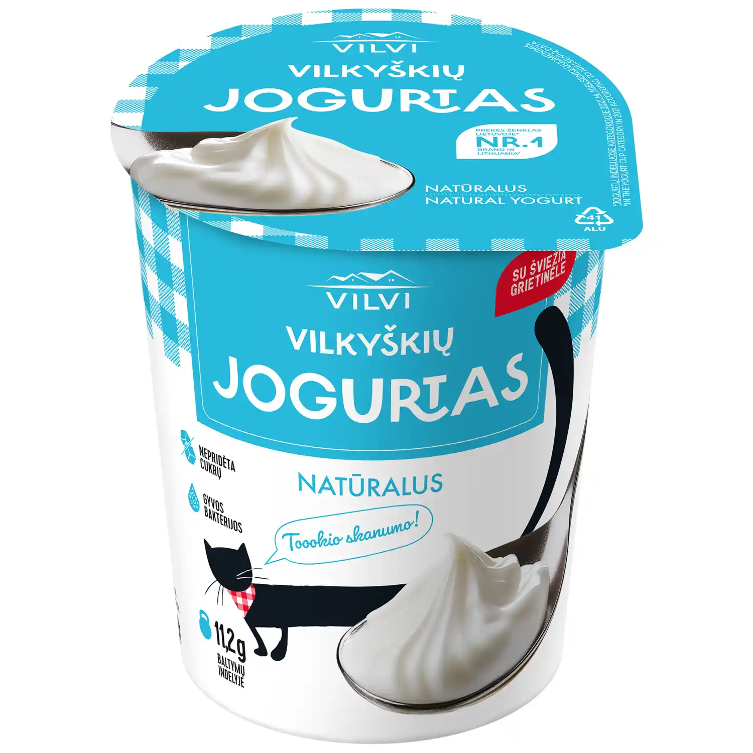Natūralus jogurtas VILVI, 350 g