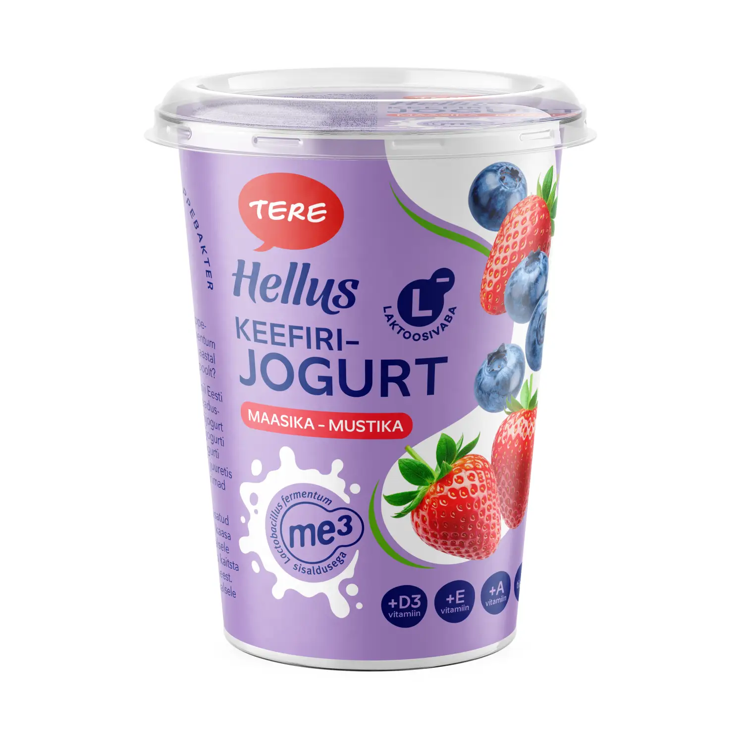 Keefirijog. ME-3 maasika-mustika Hellus 380g