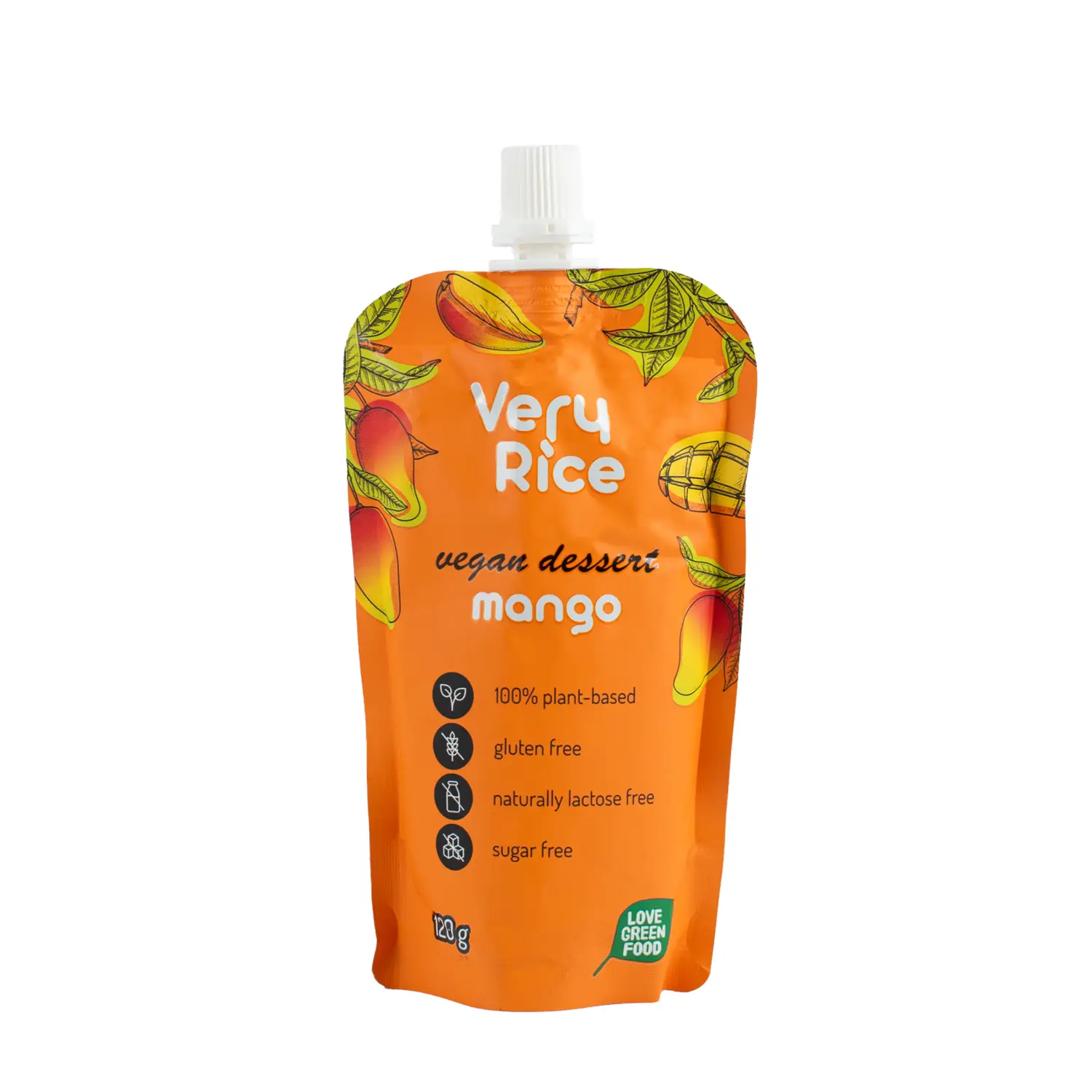 Ryžių ir mangų desert. tyrelė VERY RICE, 120g
