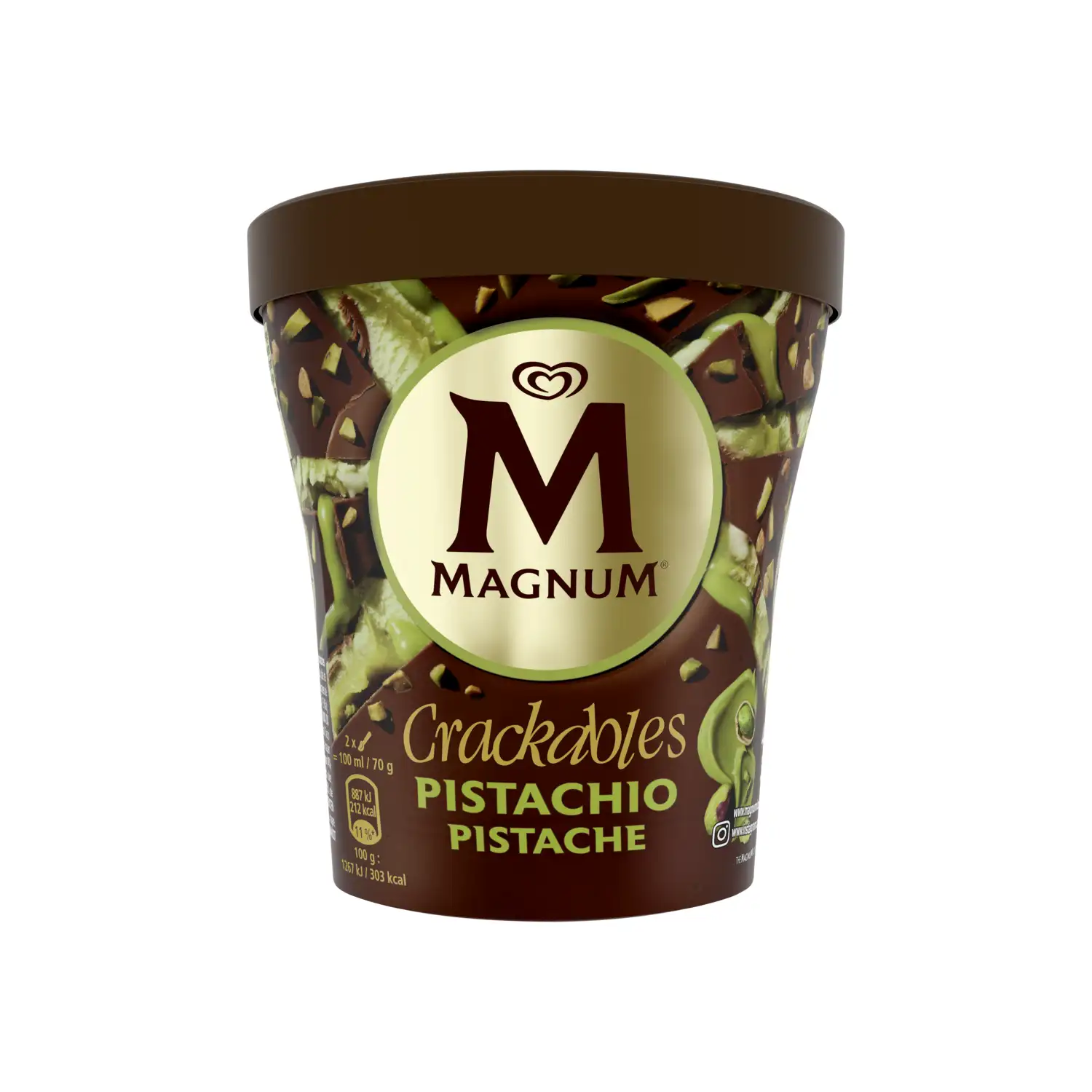 Val. ledai MAGNUM LE PISTACHE, 440 ml / 311 g