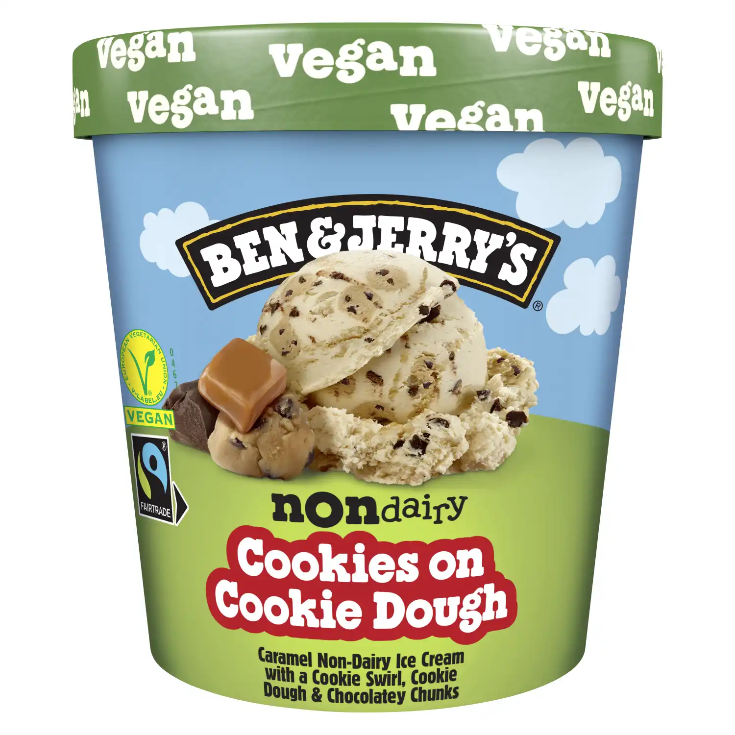 V.jäätis B&J Non-D. Cookie on cookie d. 465ml