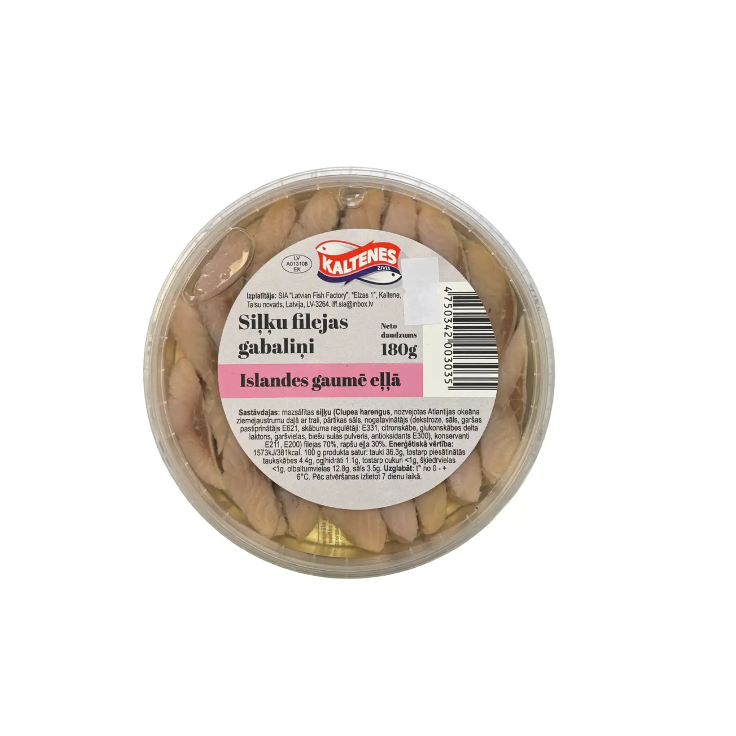 Siļ.fil.ga.eļ.Kaltenes zivis Isl.ga.180g/125g